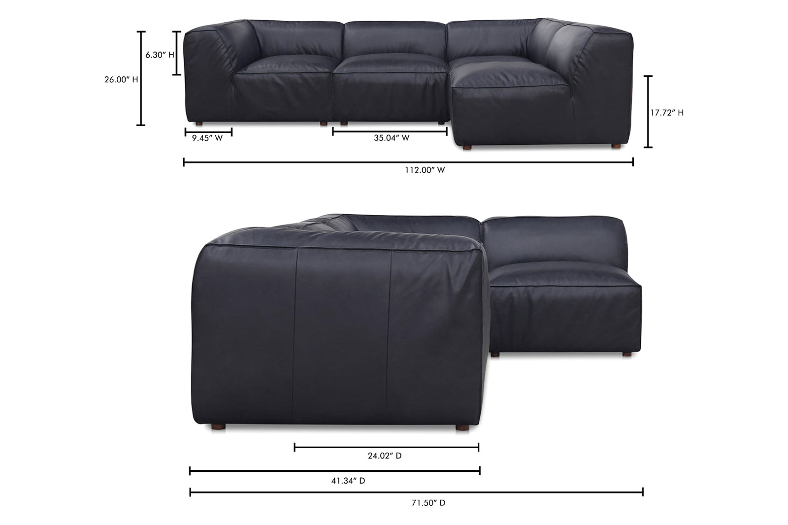 Moe's Form Signature Modular Sectional - Vantage Black