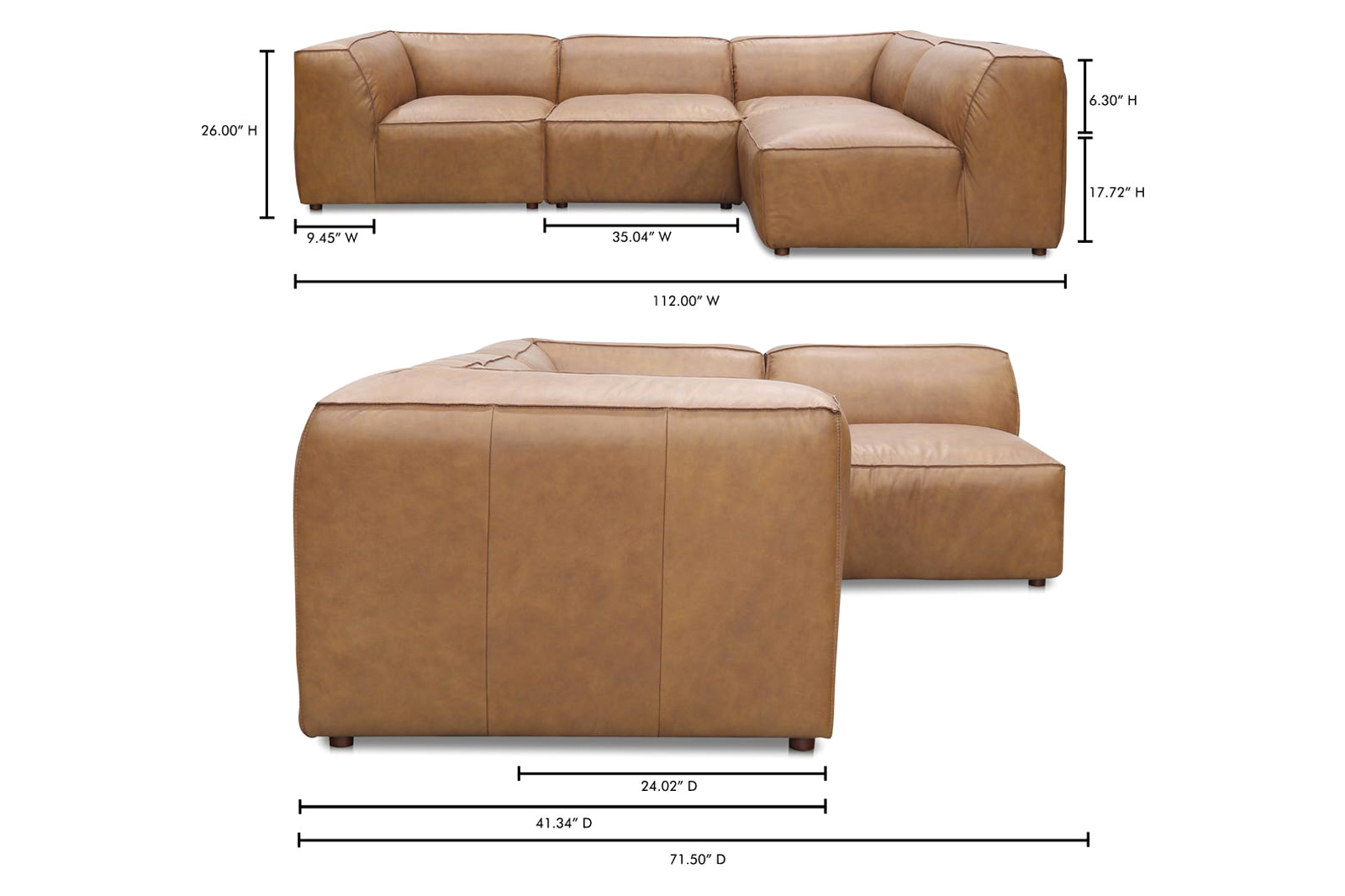 Moe's Form Signature Modular Sectional - Sonoran Tan