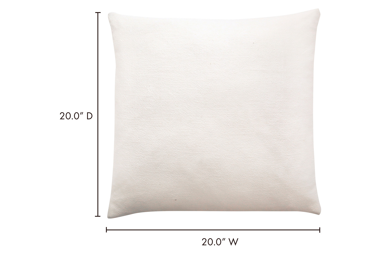 Moe's Prairie Pillow - Linen White