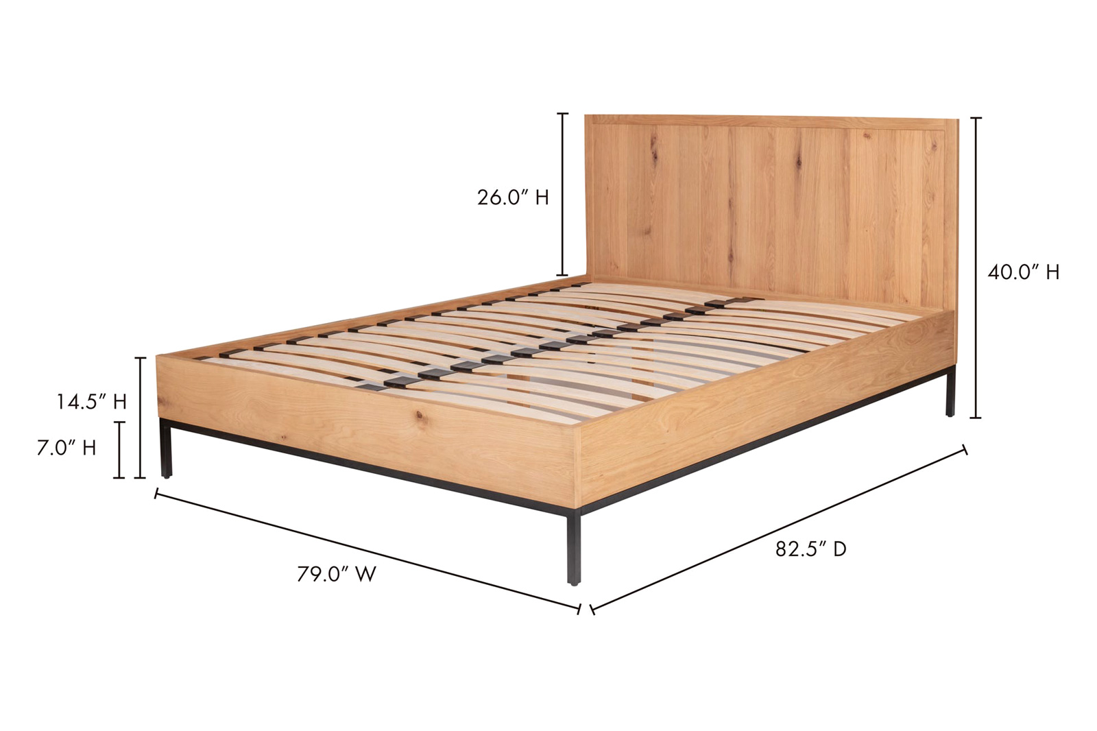 Moe's Montego Bed - Natural, King