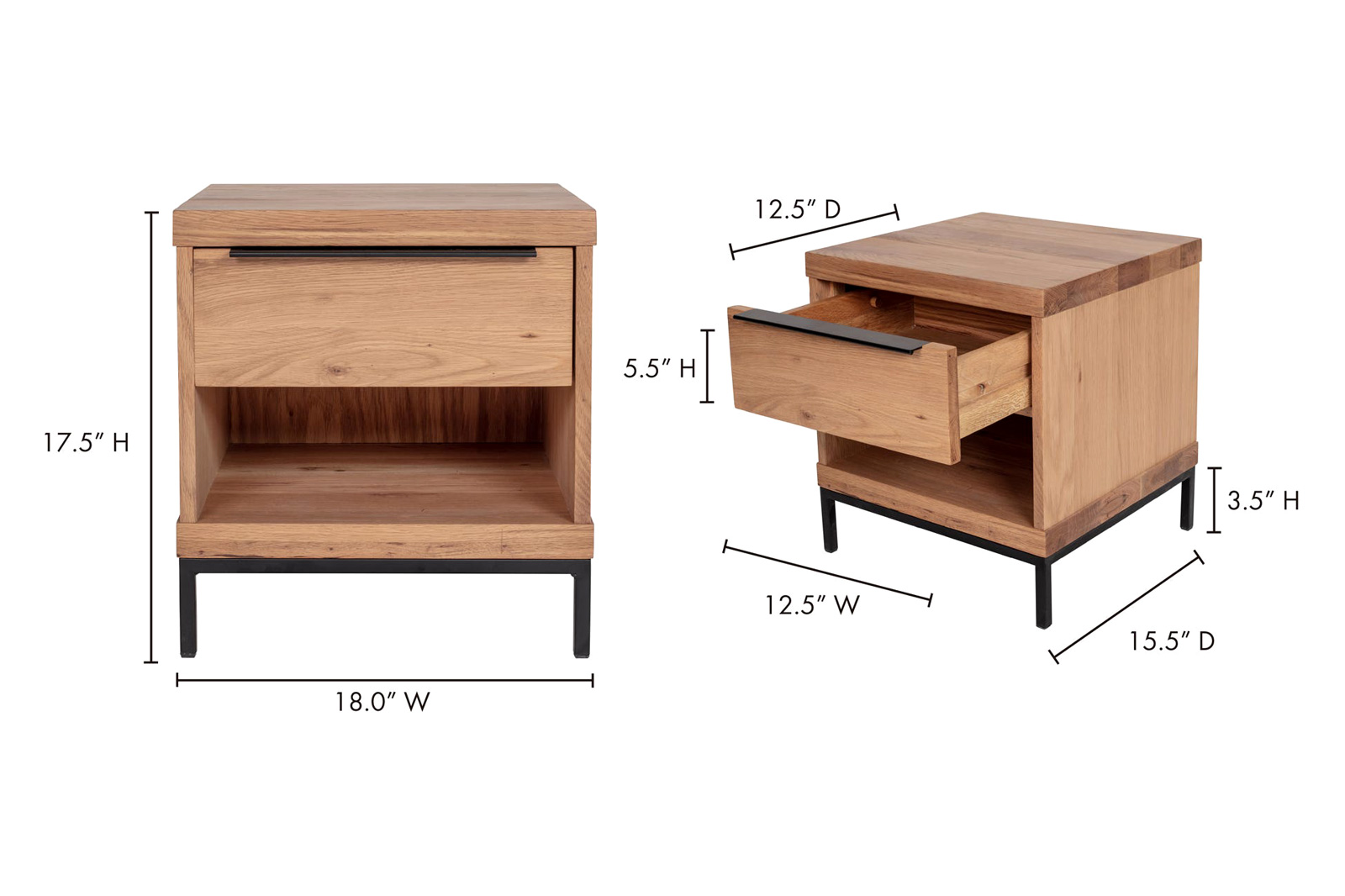 Moe's - Montego Nightstand in Brown