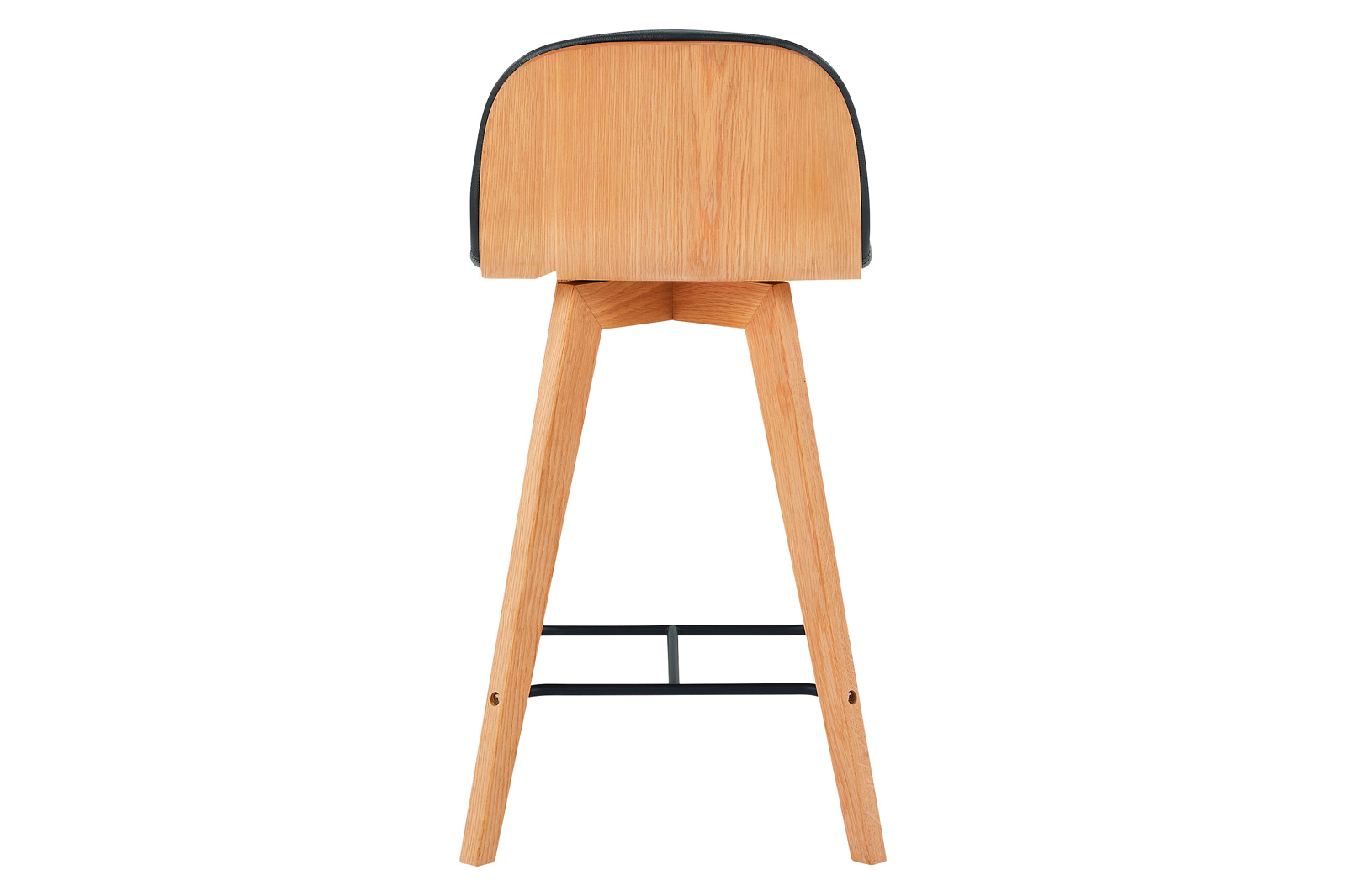 Moe's Napoli Leather Counter Stool - Black