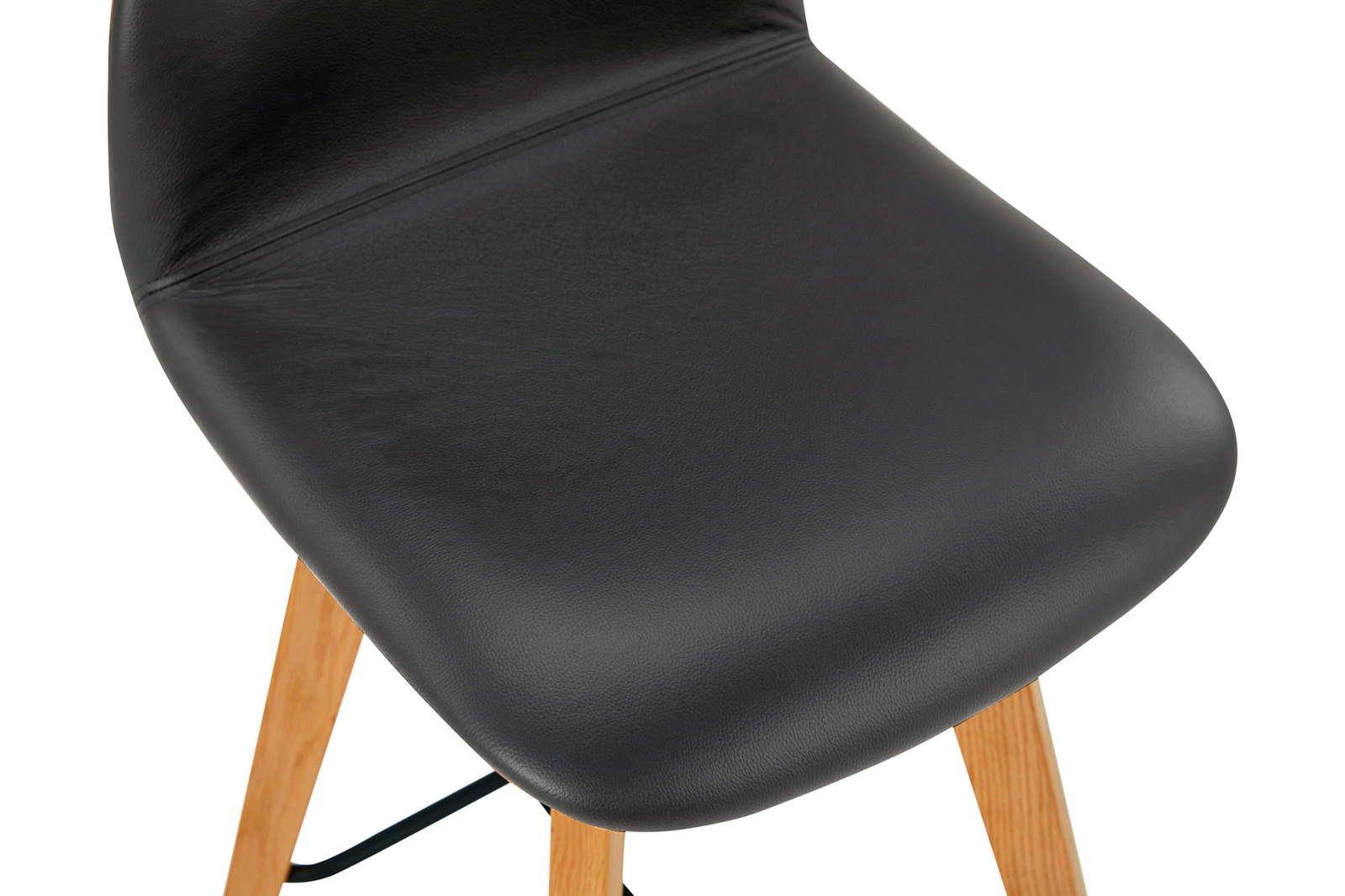 Moe's Napoli Leather Counter Stool - Black