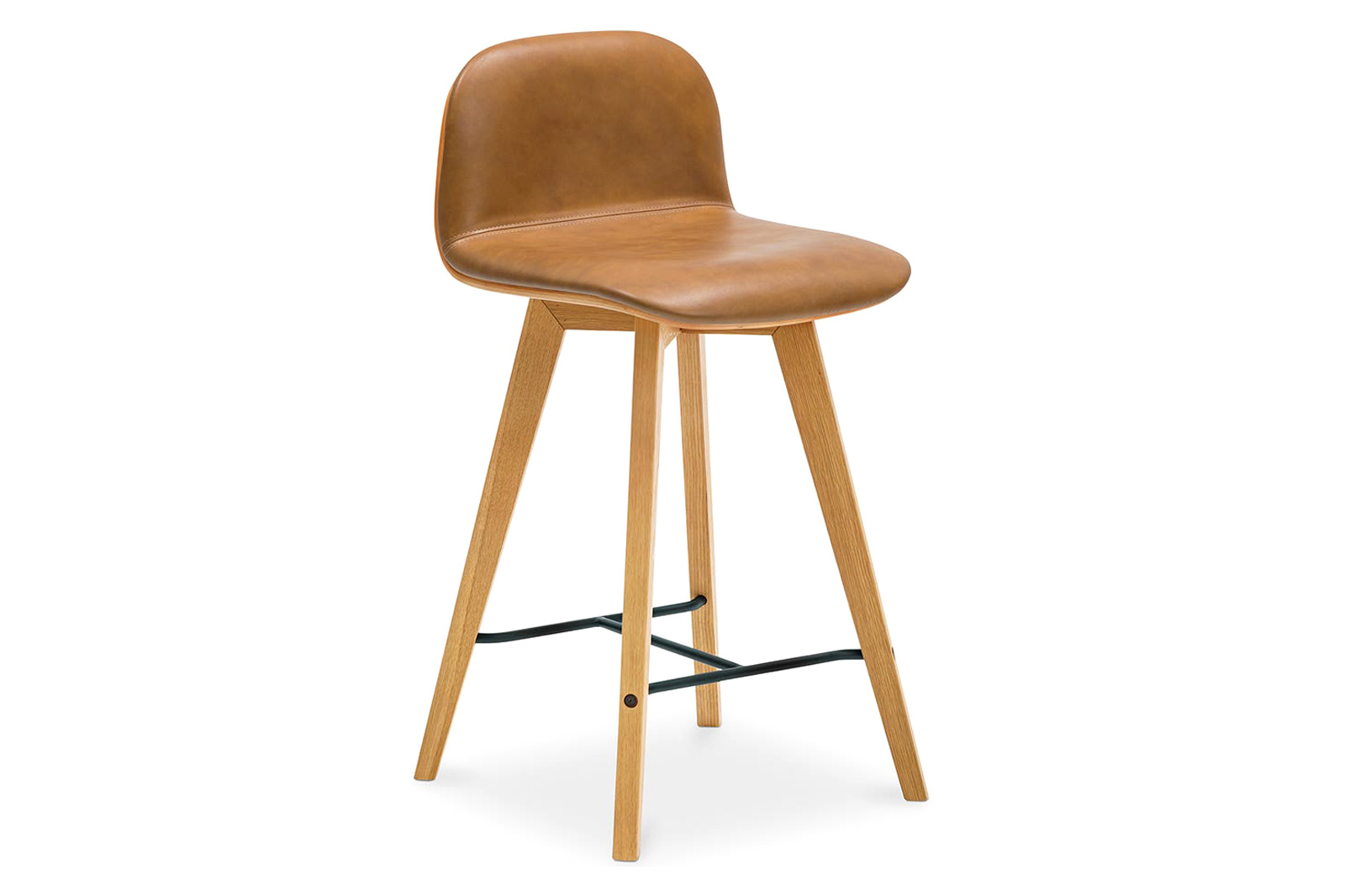 Moe's Napoli Leather Counter Stool - Tan