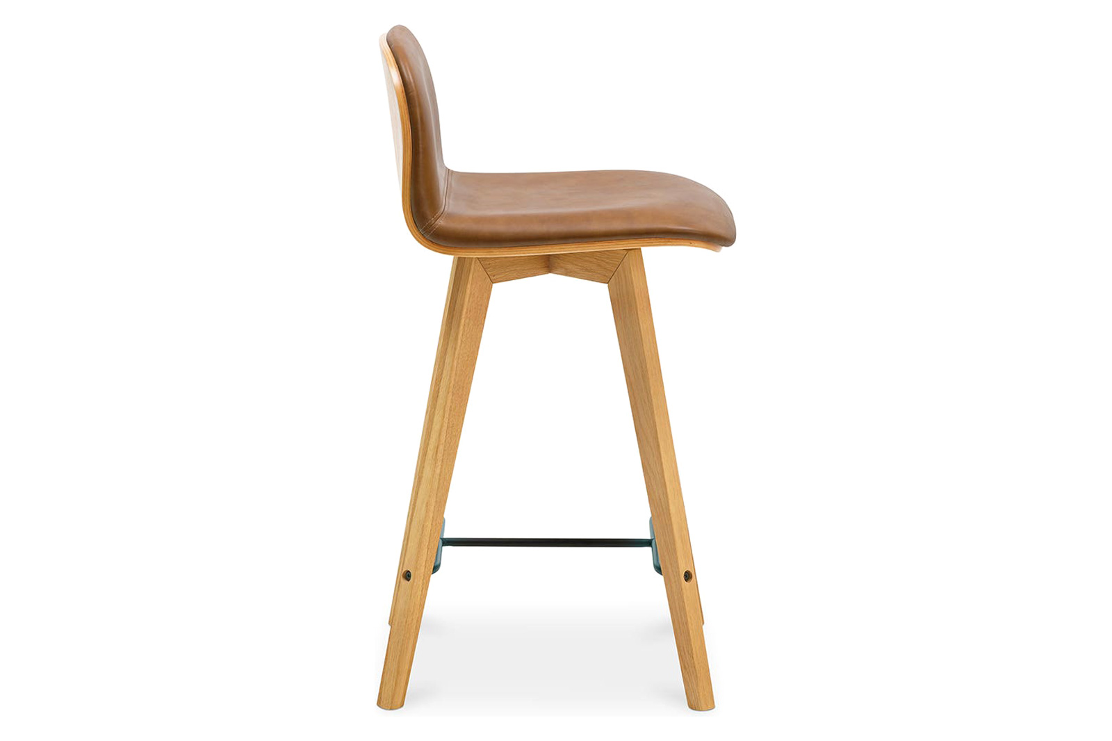 Moe's Napoli Leather Counter Stool - Tan