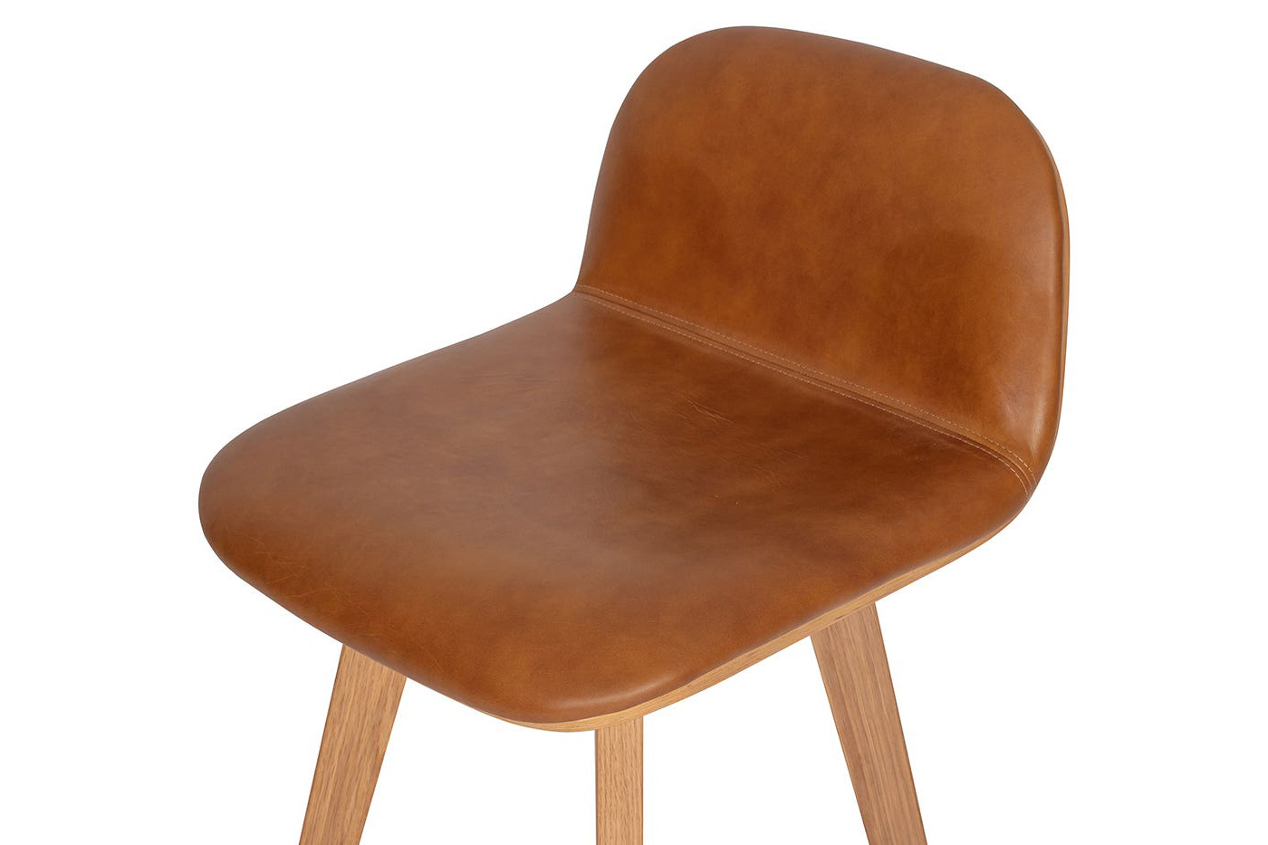 Moe's Napoli Leather Counter Stool - Tan