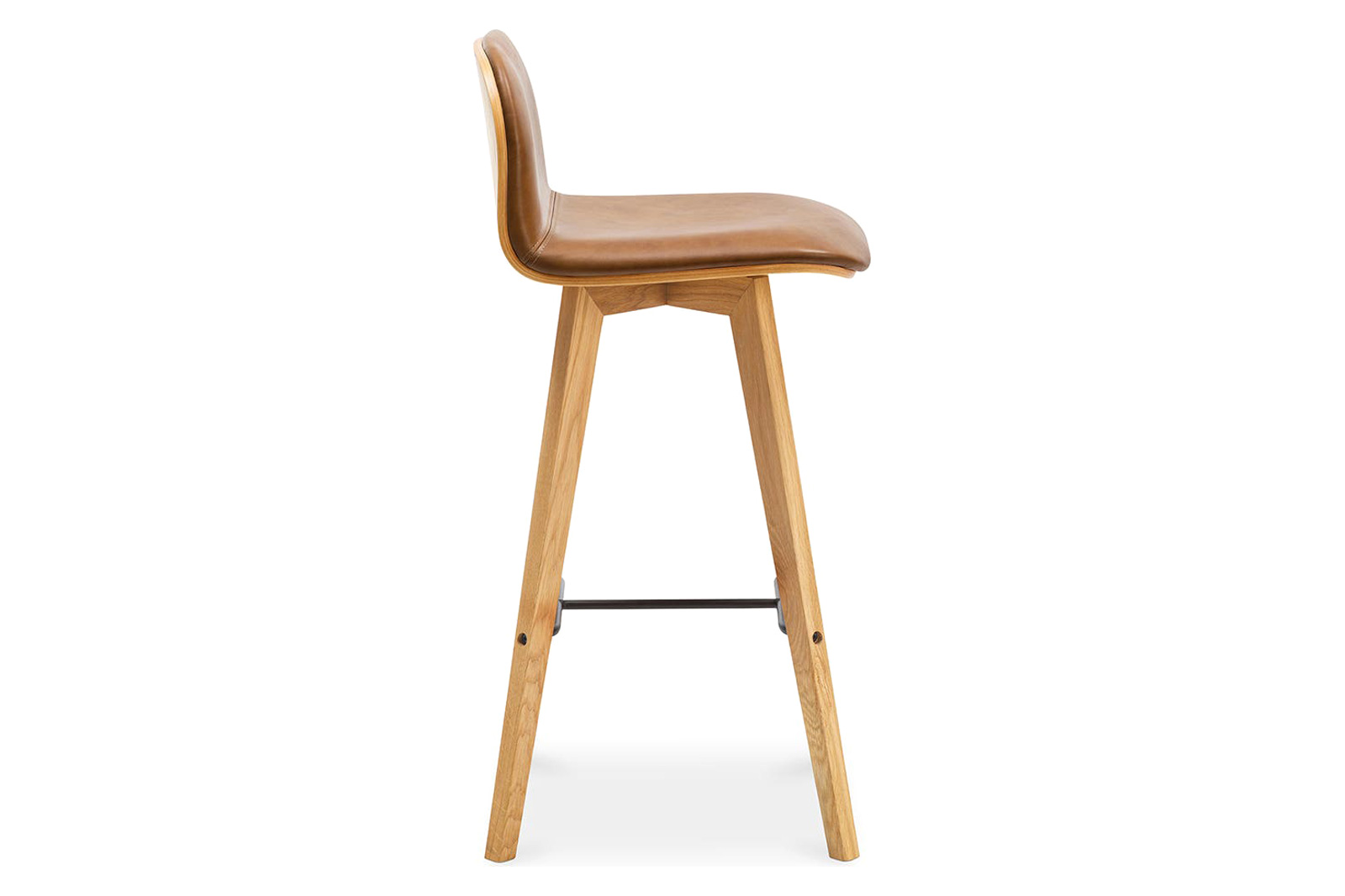 Moe's Napoli Leather Bar Stool - Tan