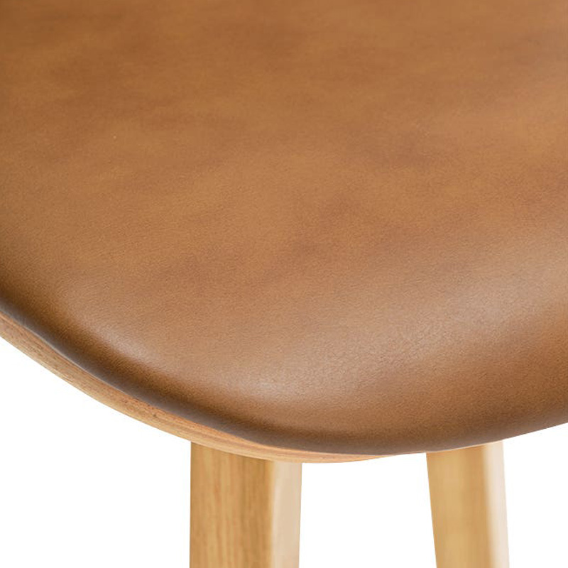 Moe's Napoli Leather Bar Stool - Tan