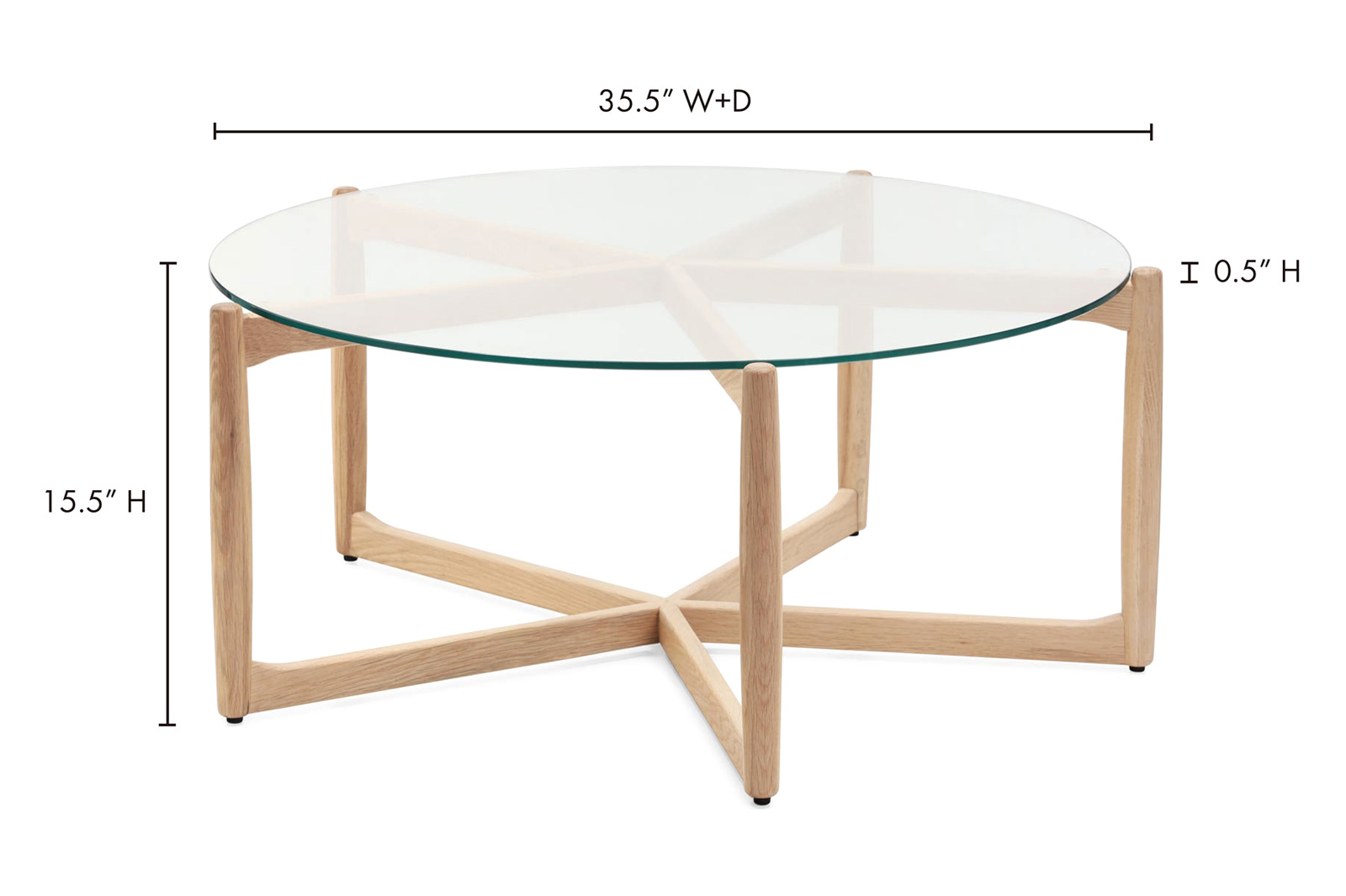 Moe's Hetta Coffee Table - Natural