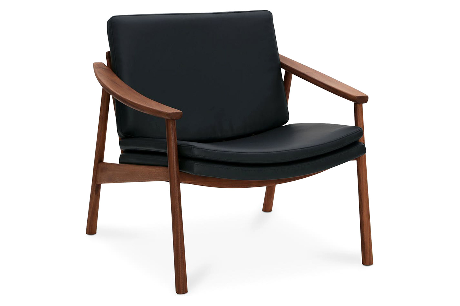 Moe's Harlowe Lounge Chair - Pebbled Black