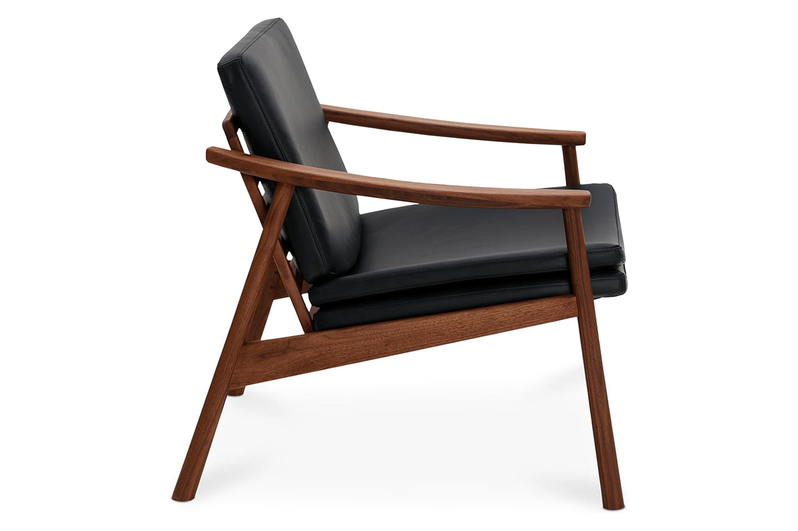 Moe's Harlowe Lounge Chair - Pebbled Black