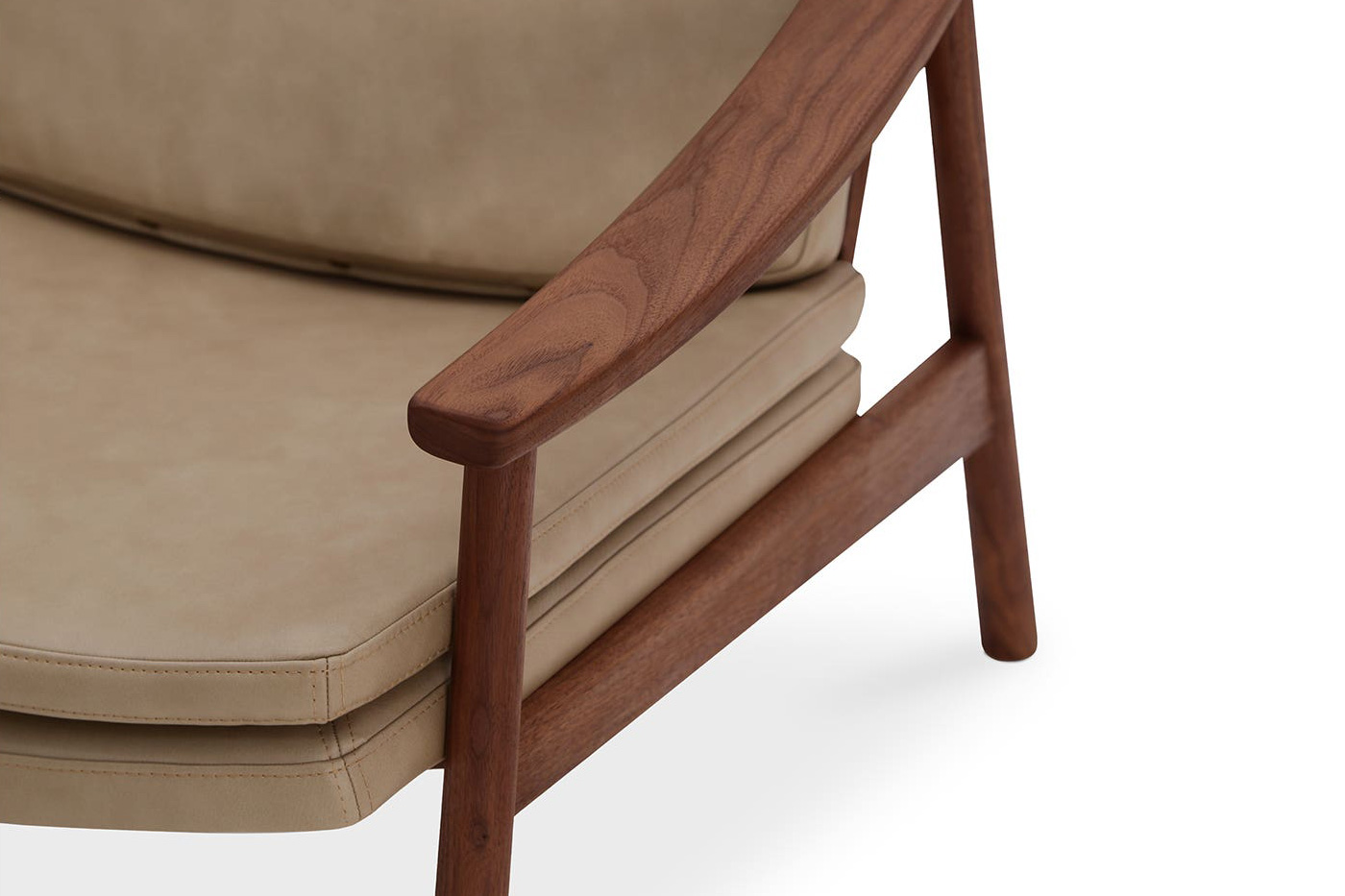 Moe's Harlowe Lounge Chair - Soft Brown