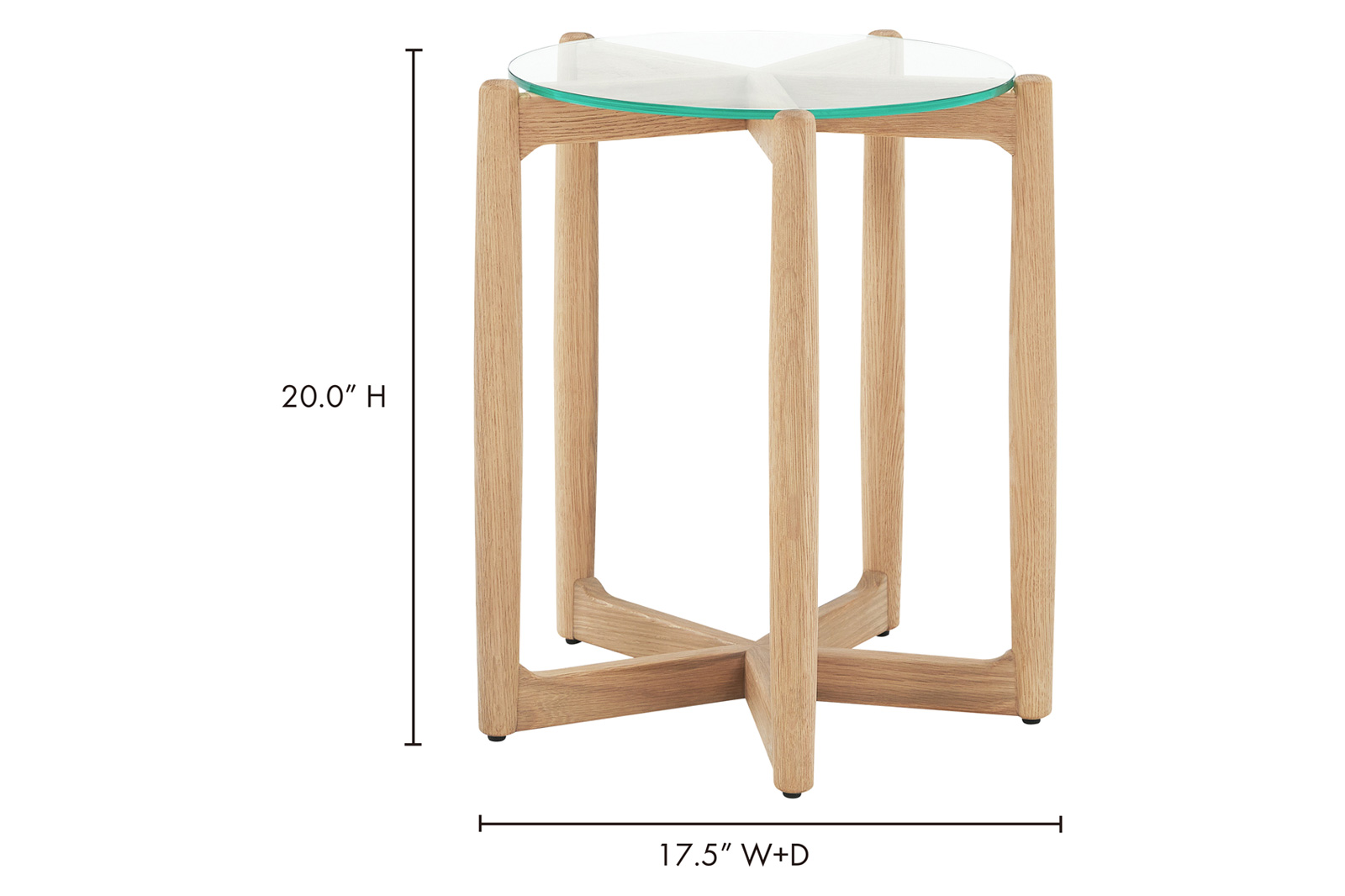 Moe's Hetta Side Table - Oak