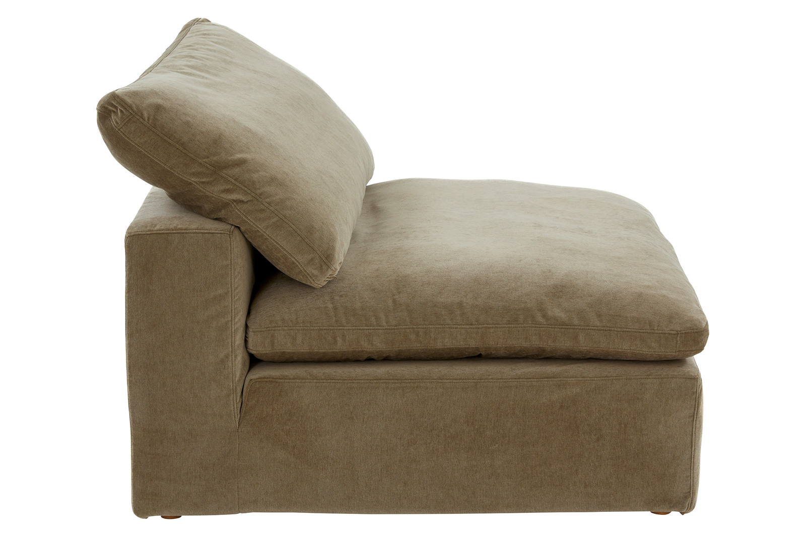 Moe's Clay Slipper Chair Performance Fabric - Desert Sage