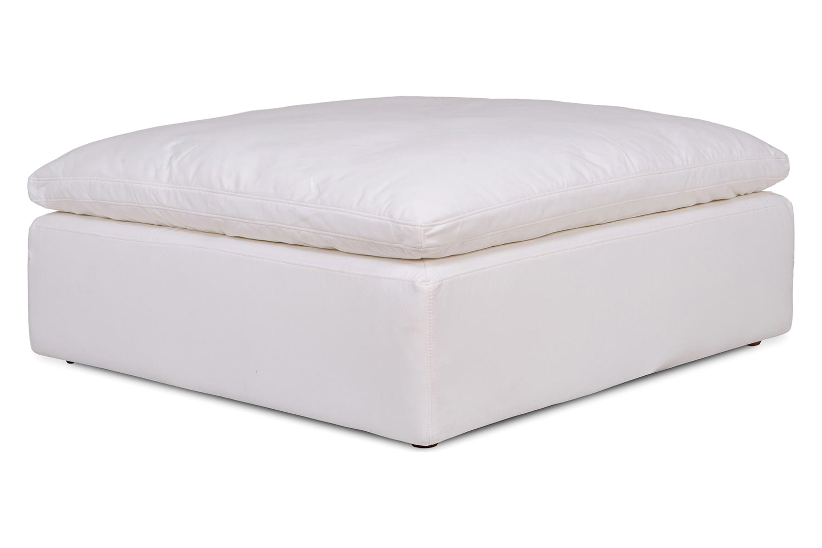 Moe's™ Clay Ottoman - White