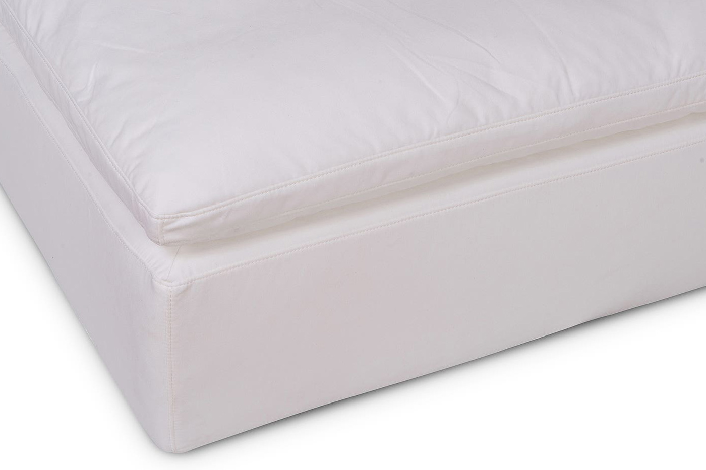 Moe's™ Clay Ottoman - White