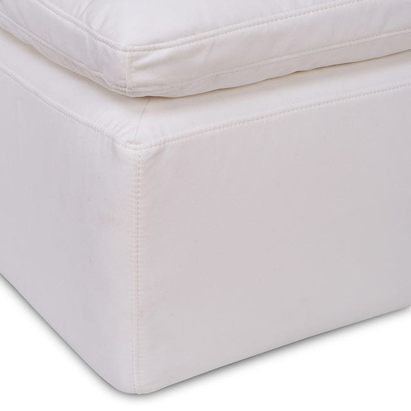 Moe's™ Clay Ottoman - White