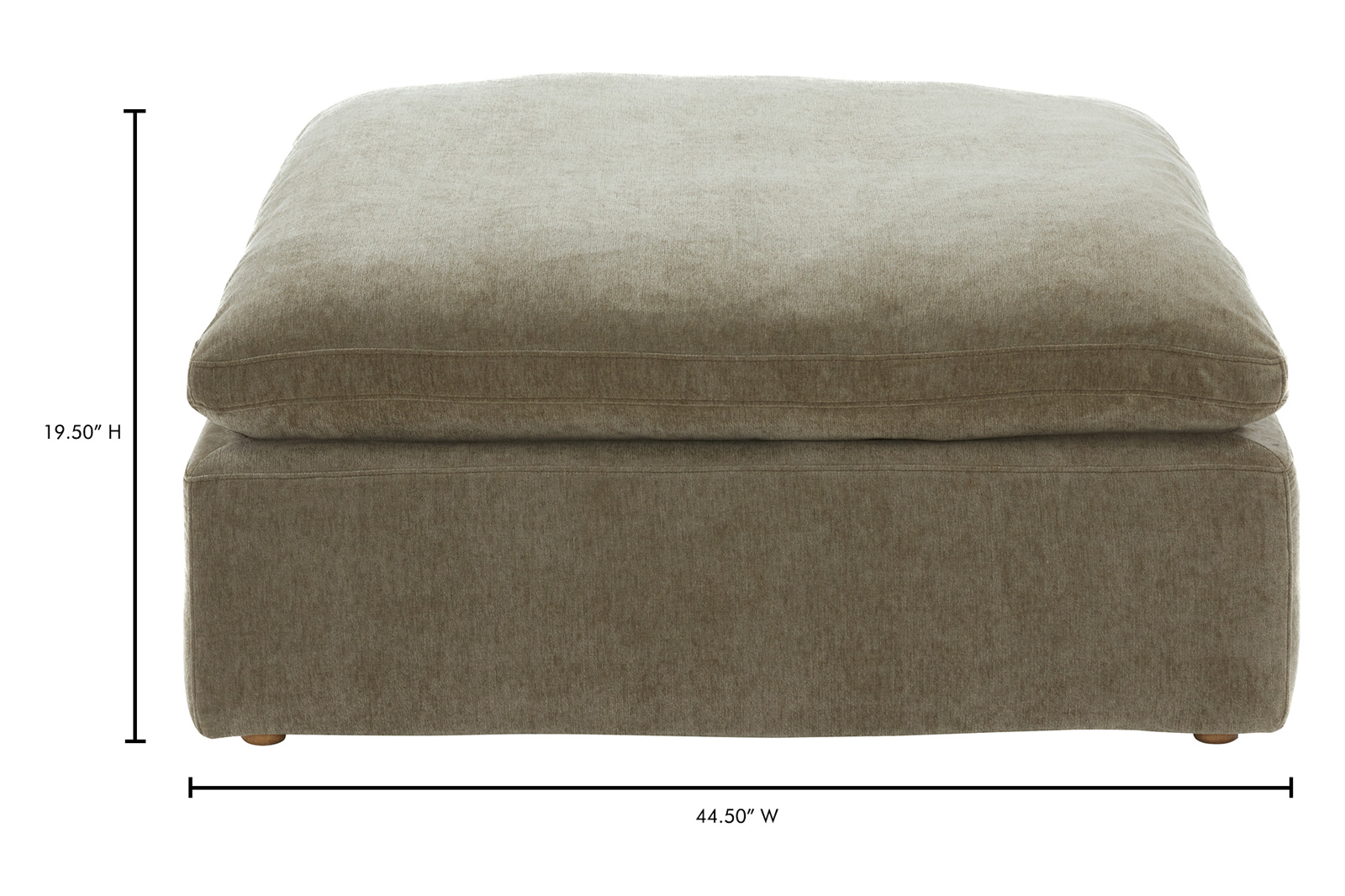 Moe's™ Clay Ottoman Performance Fabric - Desert Sage