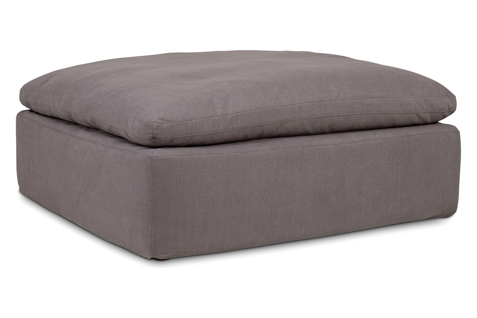 Moe's Clay Ottoman - Light Gray