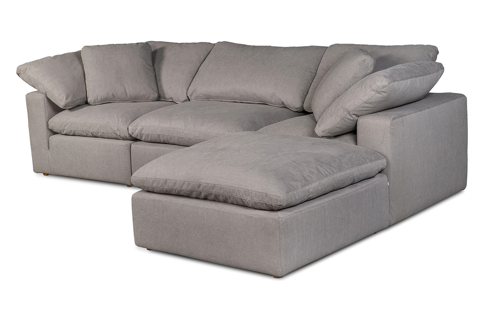 Moe's Clay Lounge Modular Sectional - Light Gray