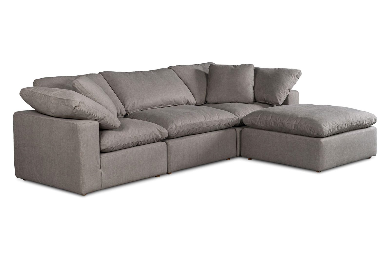 Moe's Clay Lounge Modular Sectional - Light Gray