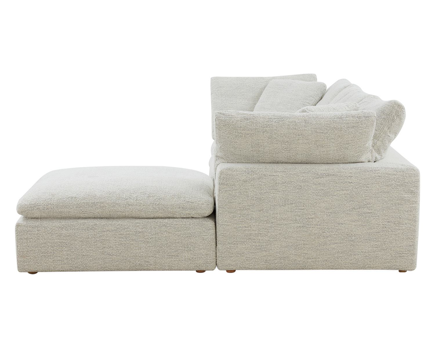 Moe's Clay Lounge Modular Sectional - Coastside Sand