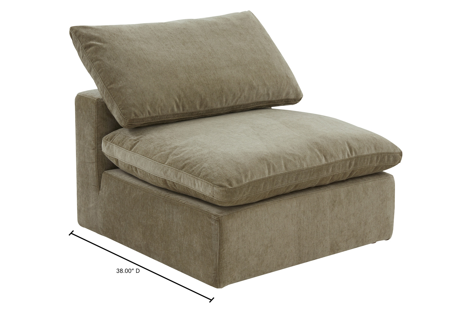 Moe's Terra Slipper Chair - Desert Sage