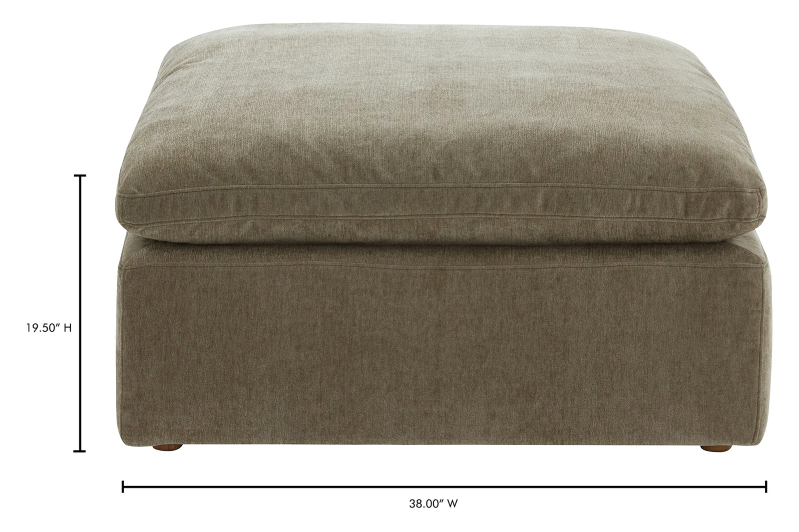 Moe's™ Terra Ottoman - Desert Sage