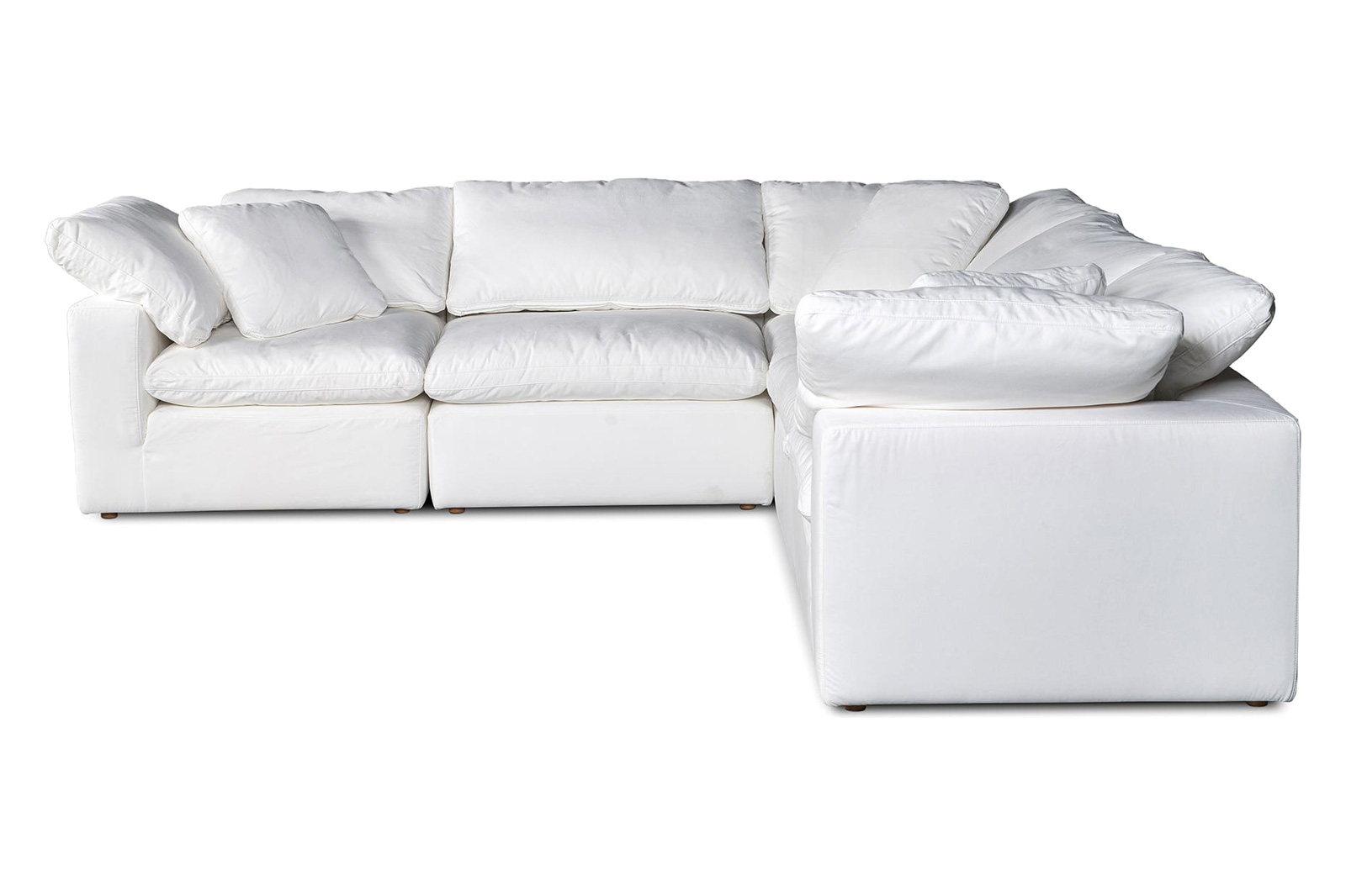 Moe's Terra Condo Classic L Modular Sectional - Cream White