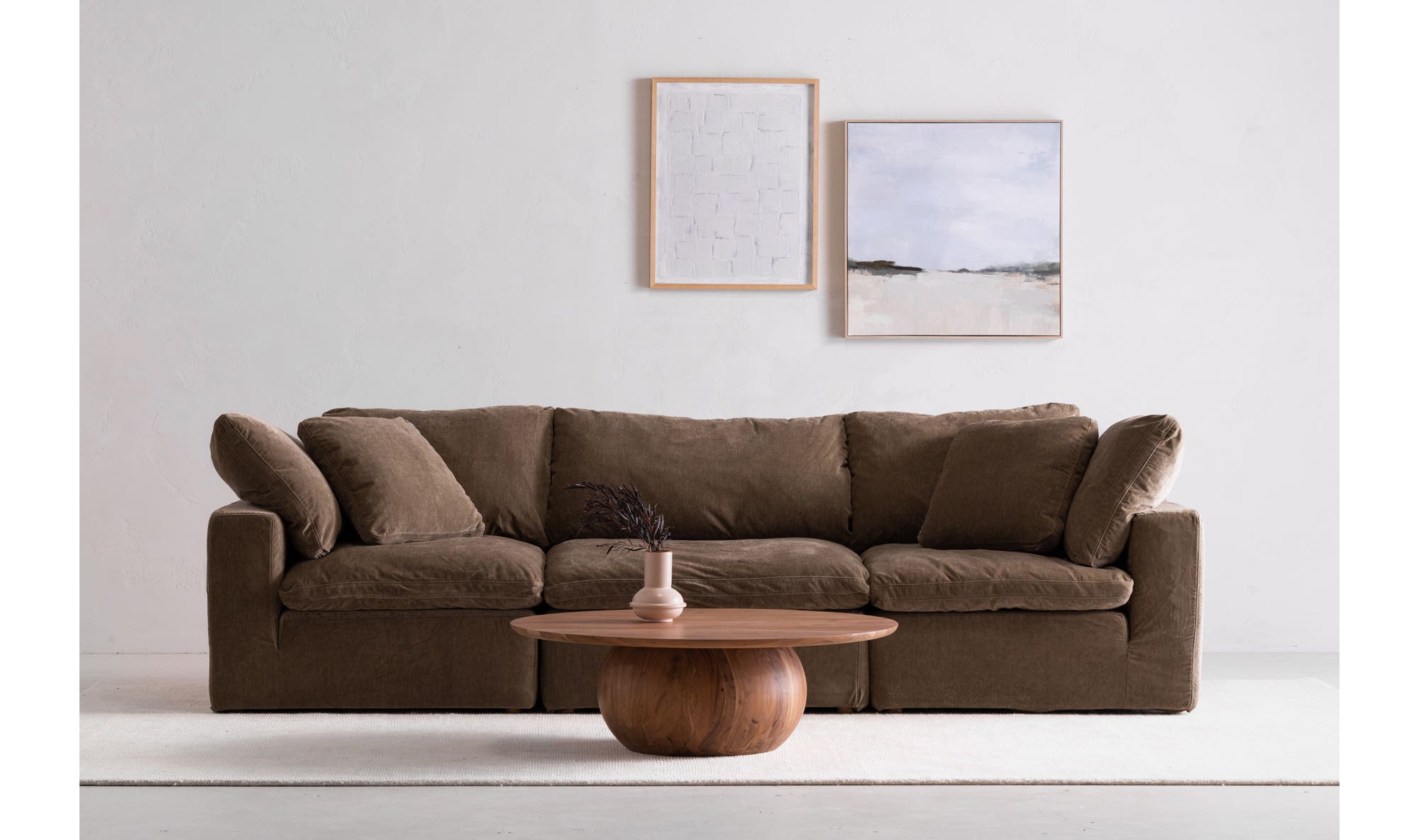 Moe's Terra Modular Sofa - Desert Sage, Performance Fabric