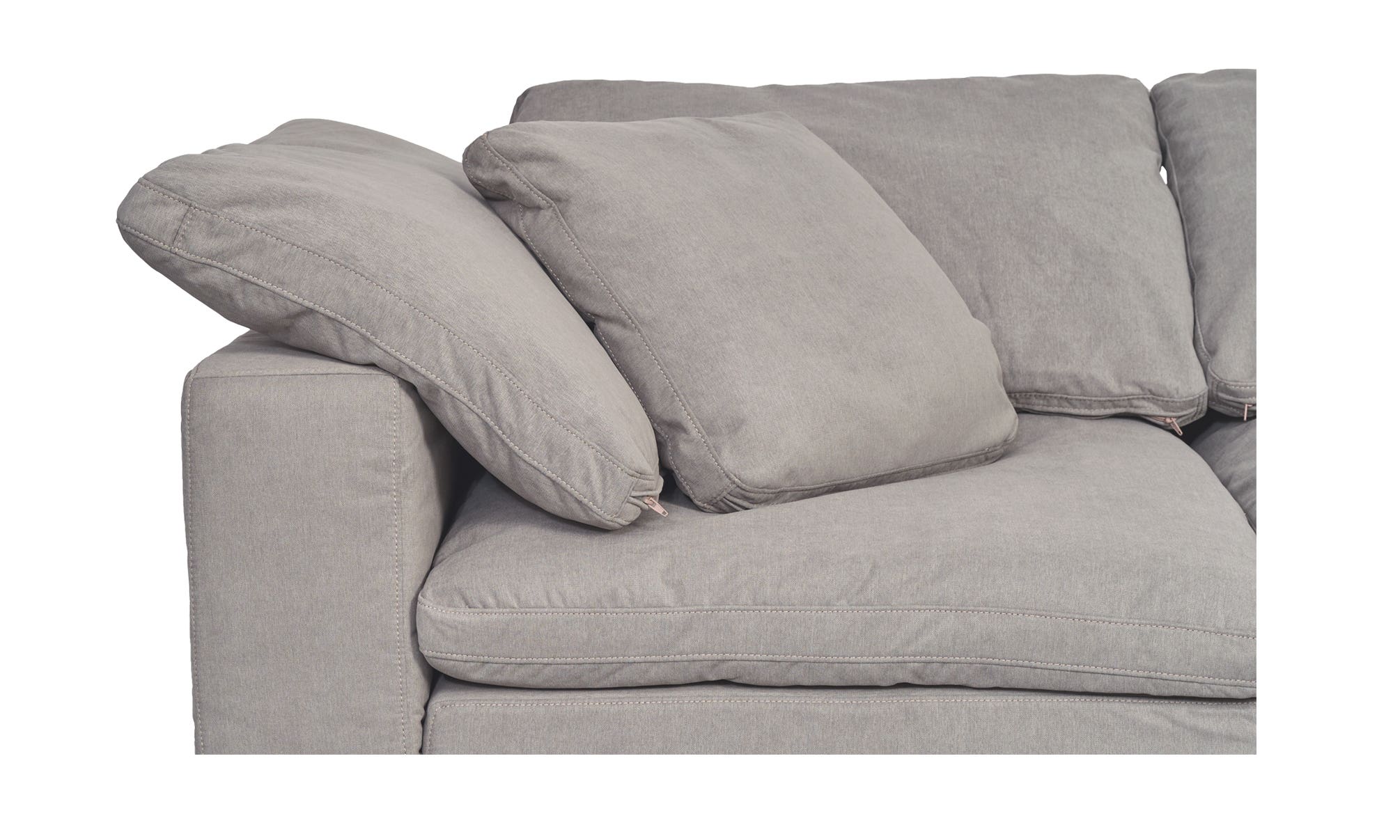 Moe's Terra Modular Sofa - Light Gray, Performance Fabric