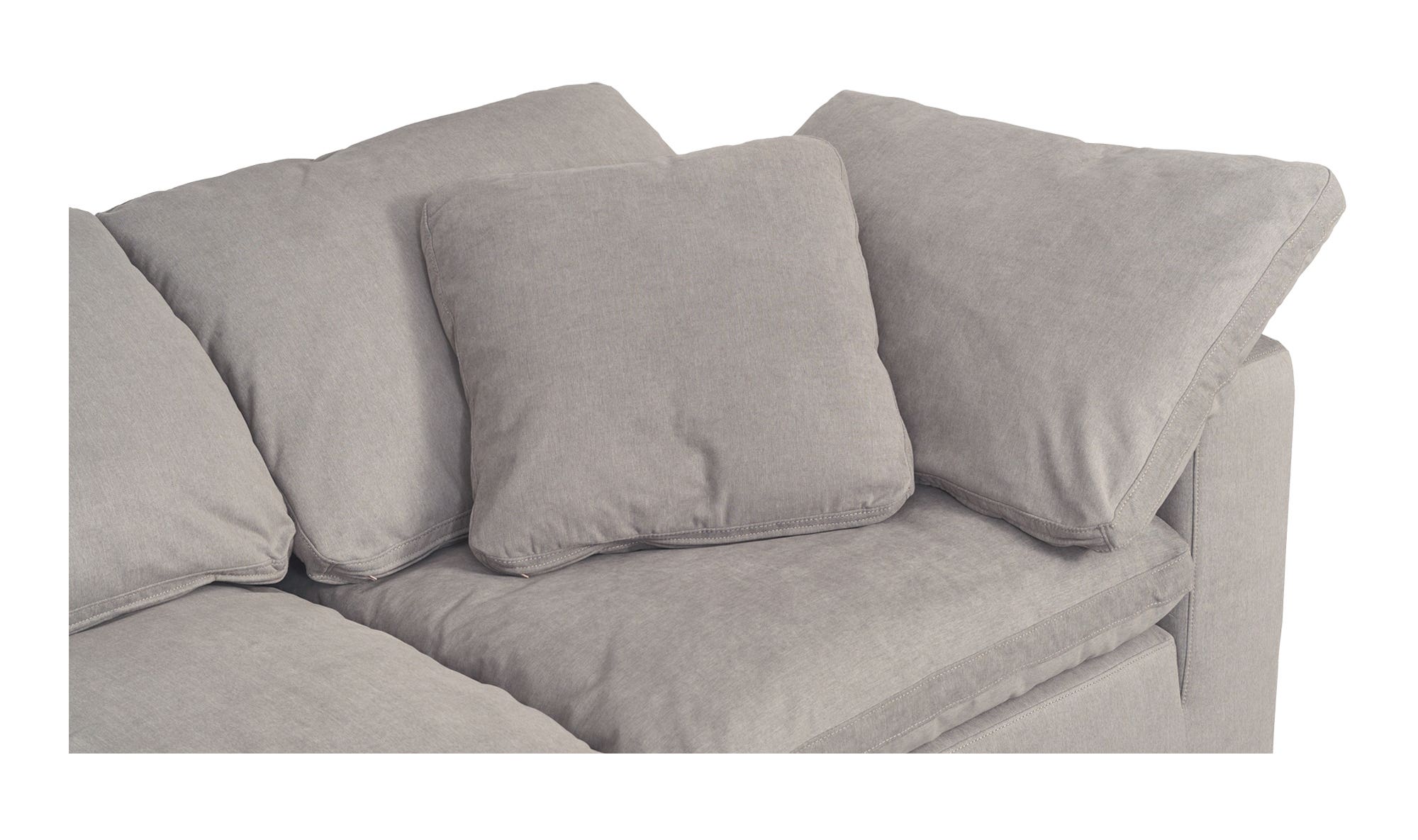 Moe's Terra Modular Sofa - Light Gray, Performance Fabric