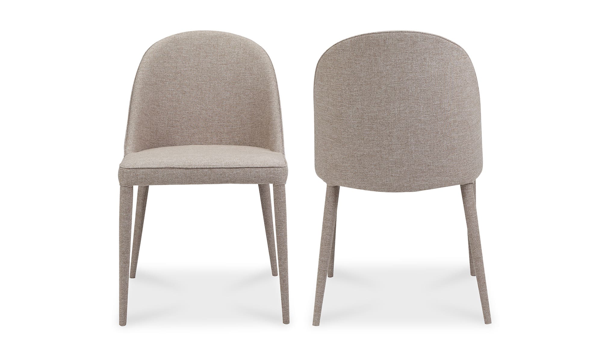 Moe's Burton Contemporary Dining Chair Set of 2 - Light Gray