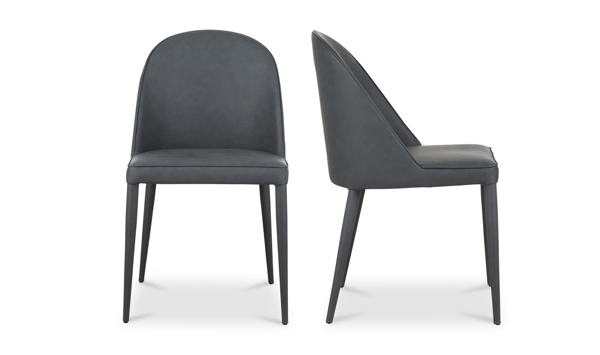 Moe's Burton Contemporary Dining Chair Set of 2 - Black Fade