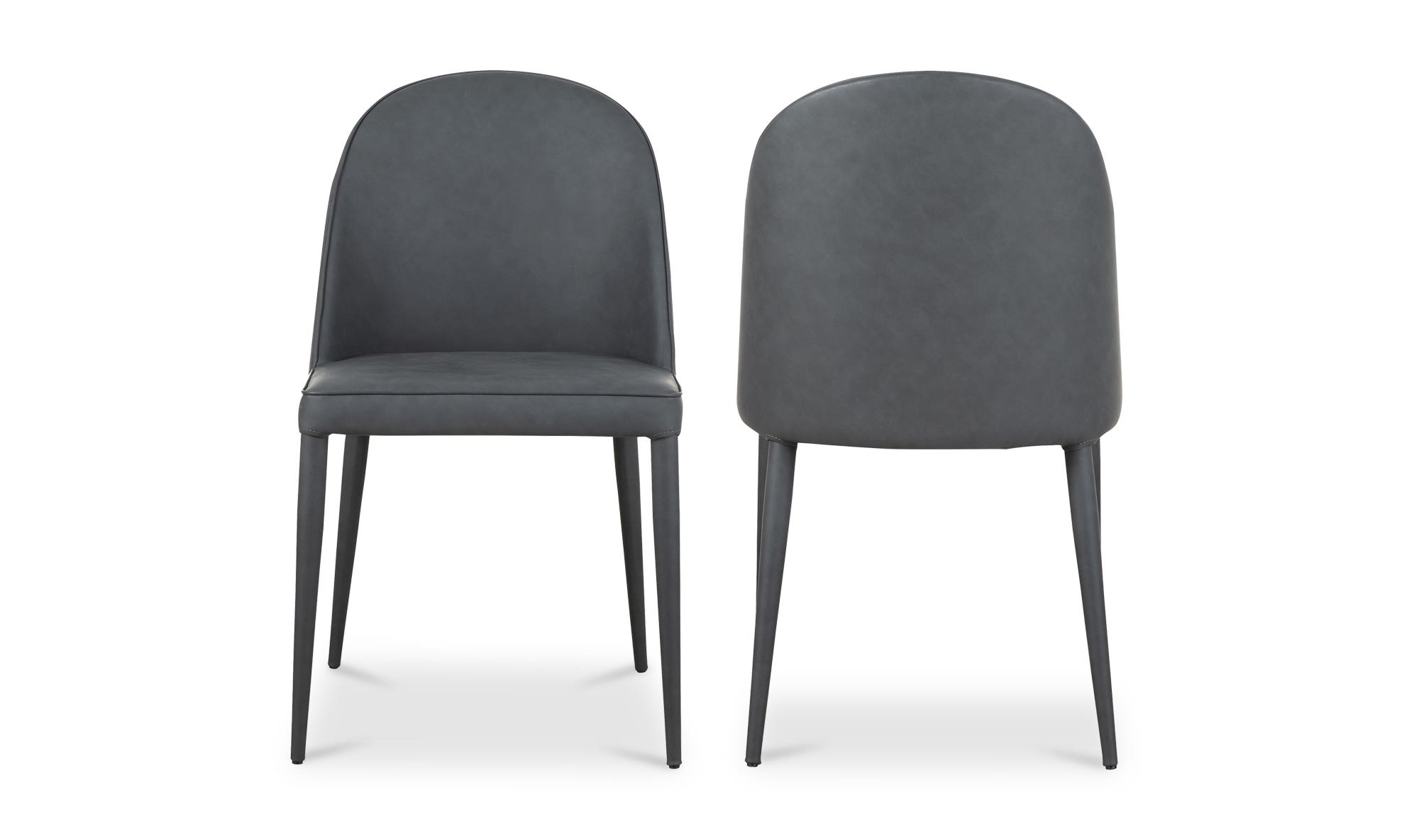 Moe's Burton Contemporary Dining Chair Set of 2 - Black Fade