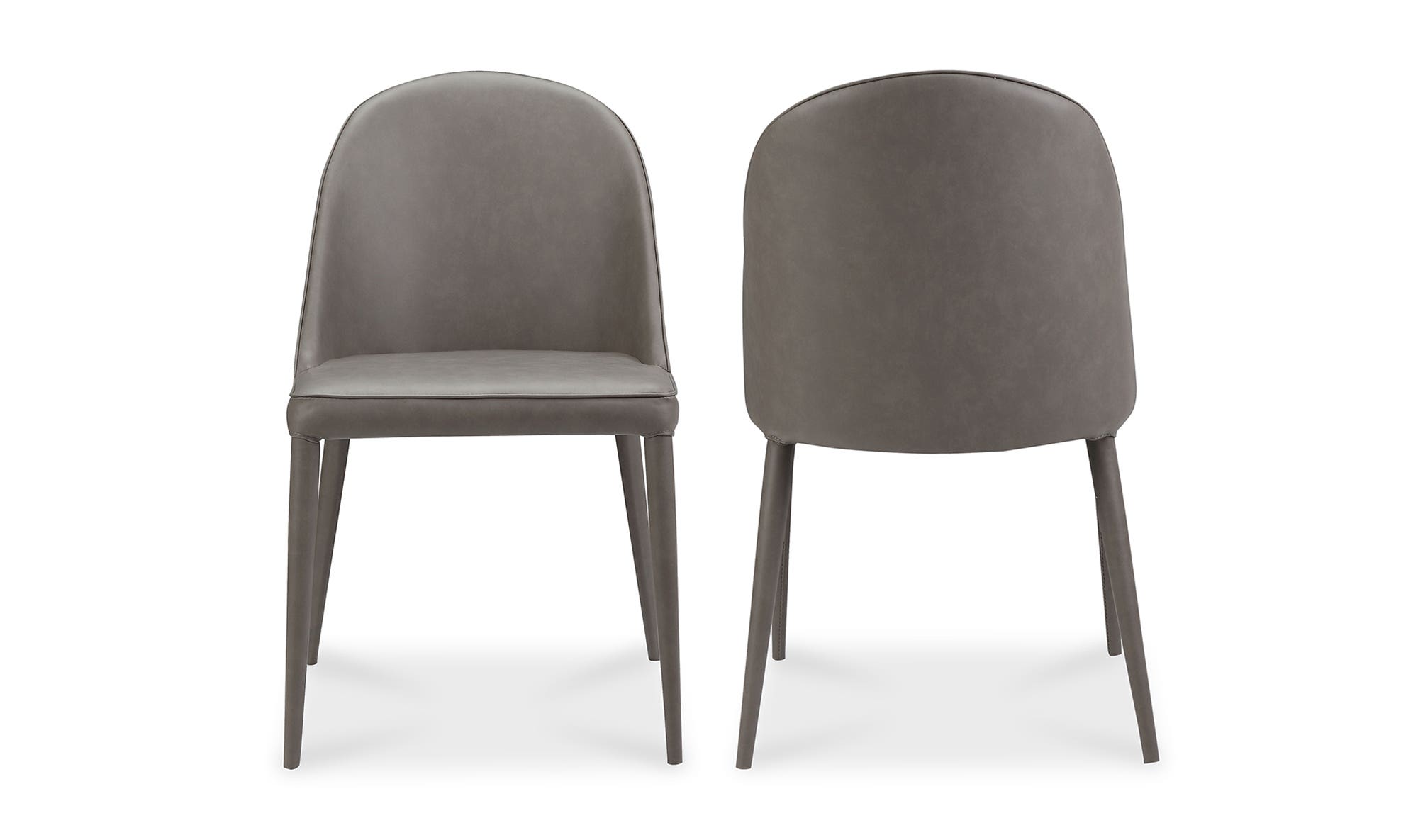 Moe's Burton Contemporary Dining Chair Set of 2 - Dark Gray