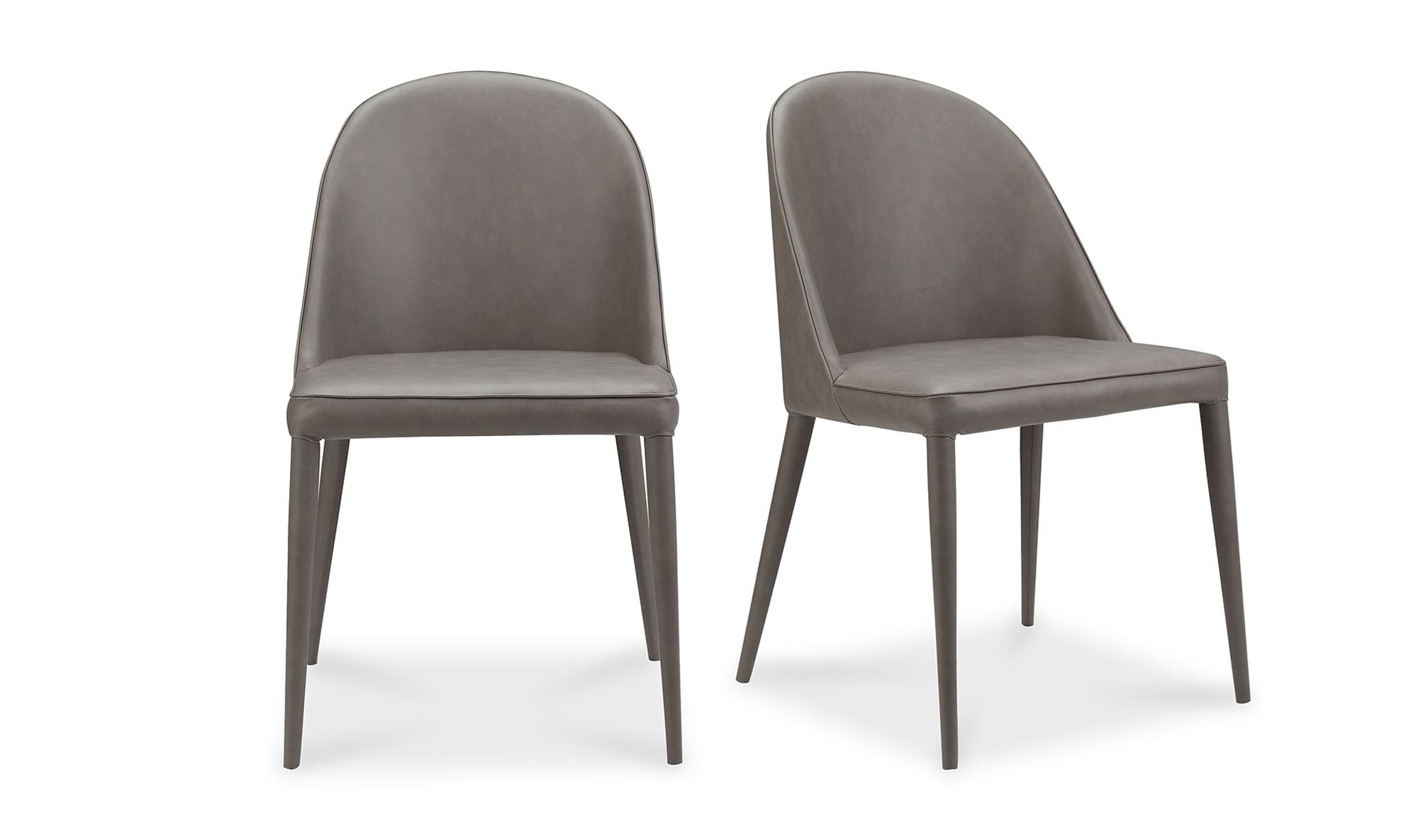 Moe's Burton Contemporary Dining Chair Set of 2 - Dark Gray