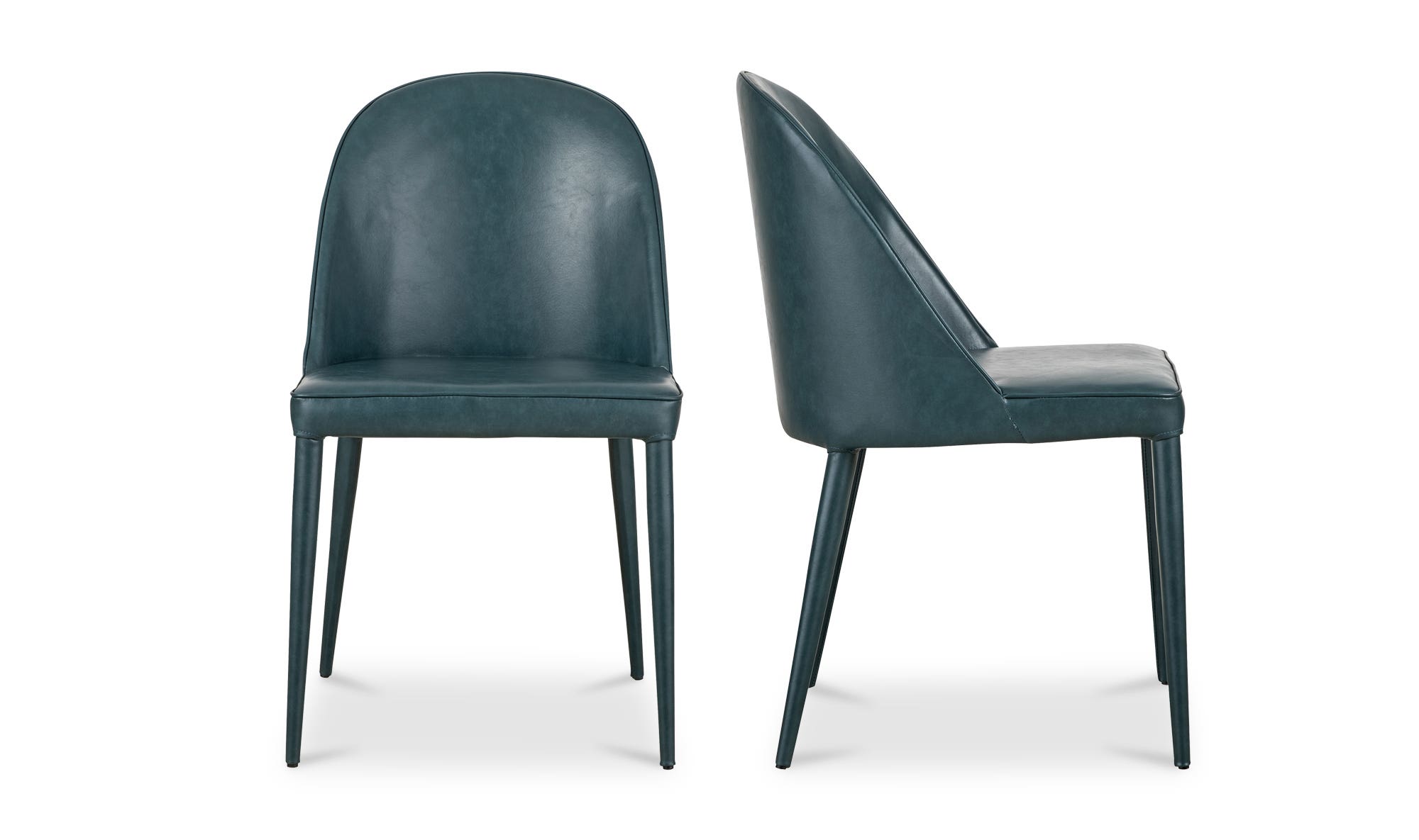 Moe's Burton Contemporary Dining Chair Set of 2 - Dark Teal