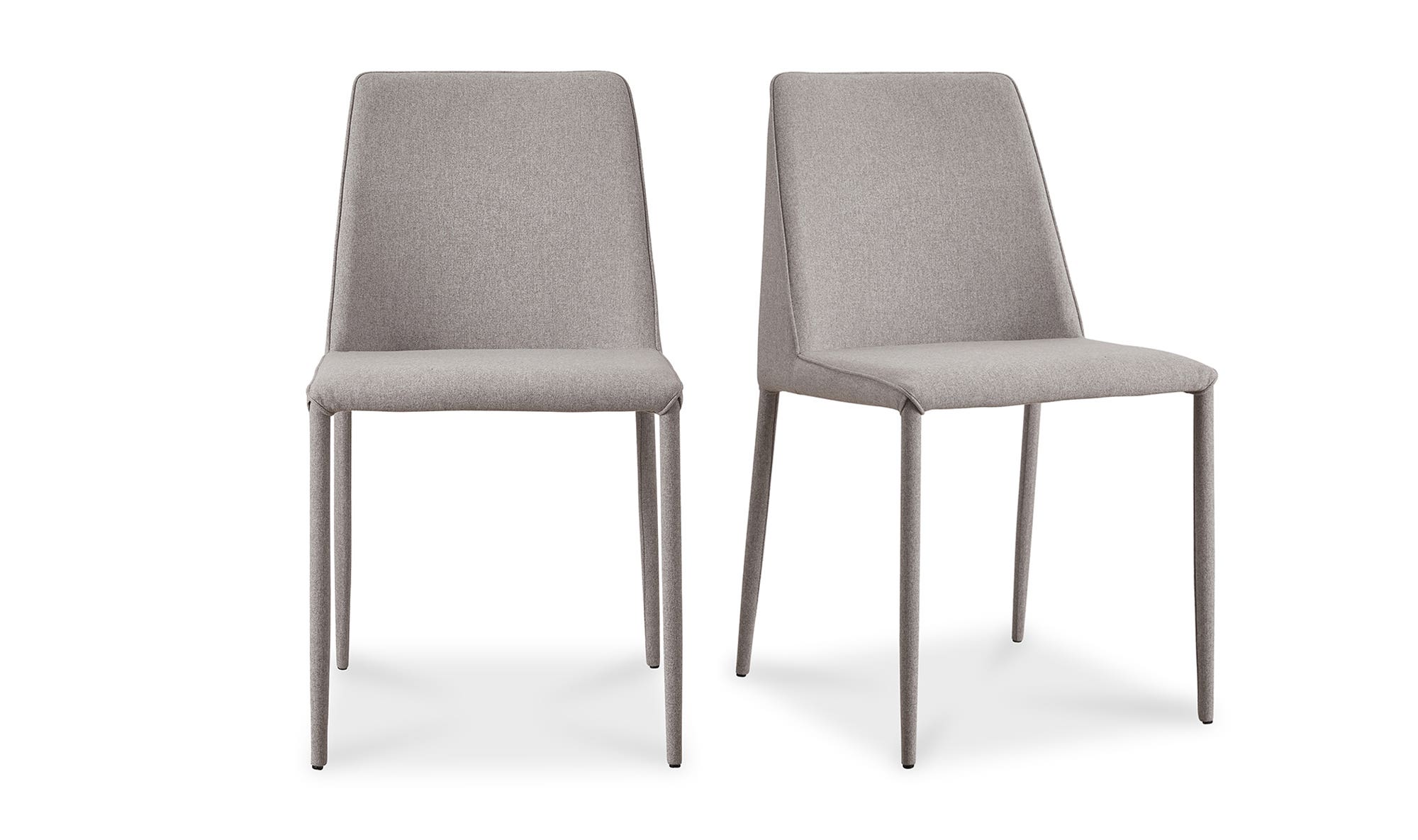 Moe's Nora Modern Dining Chair Set of 2 - Gray