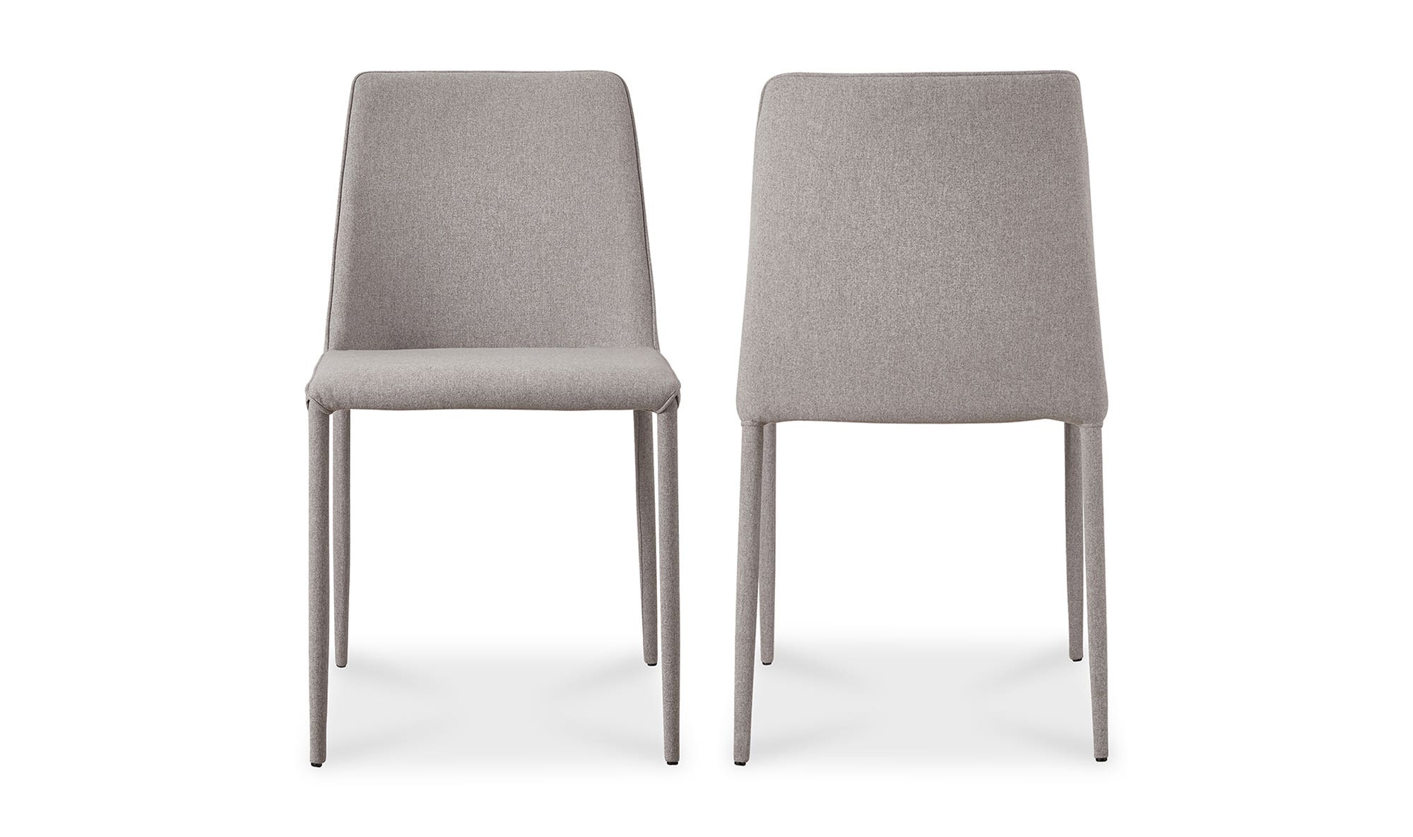 Moe's Nora Modern Dining Chair Set of 2 - Gray