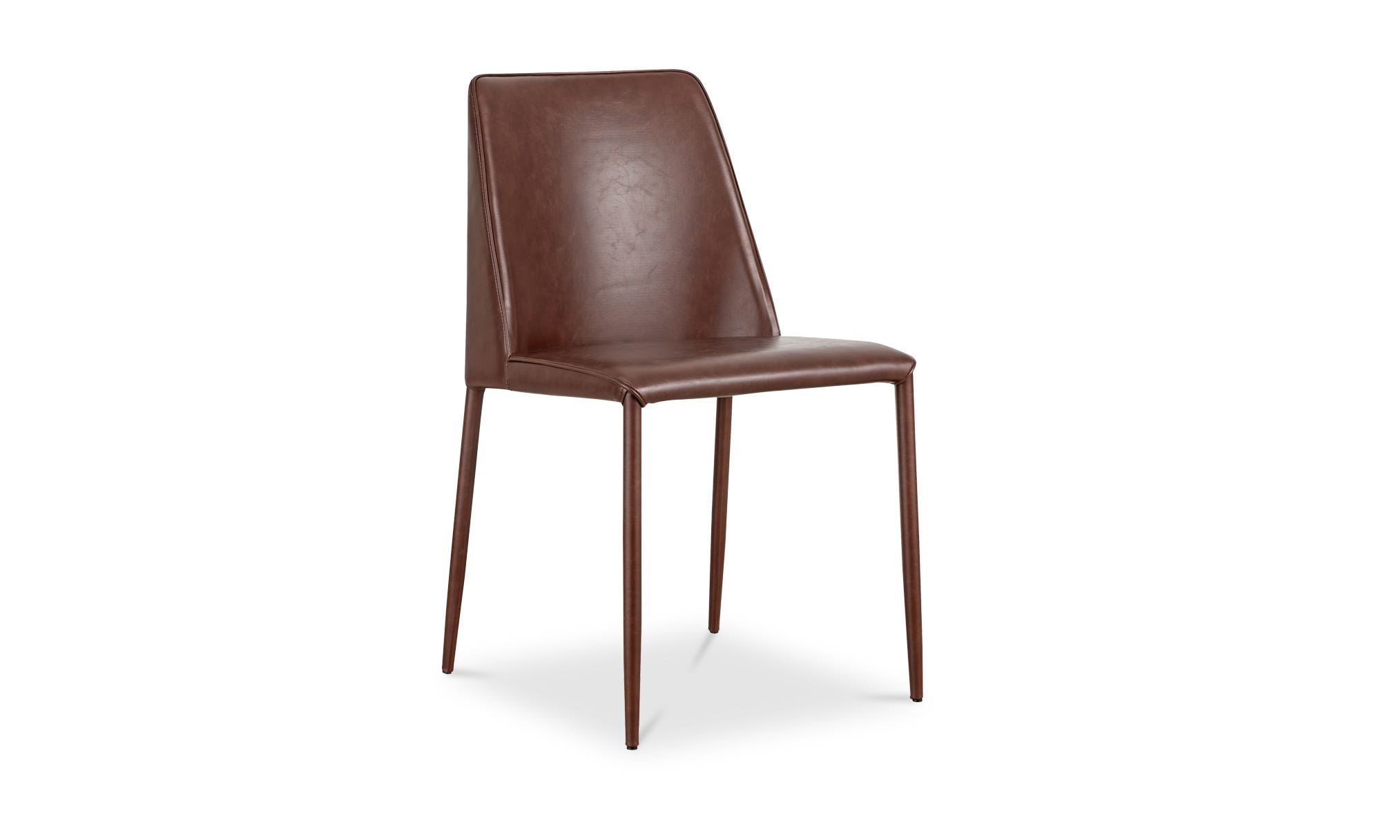 Moe's Nora Modern Dining Chair Set of 2 - Smoked Cherry