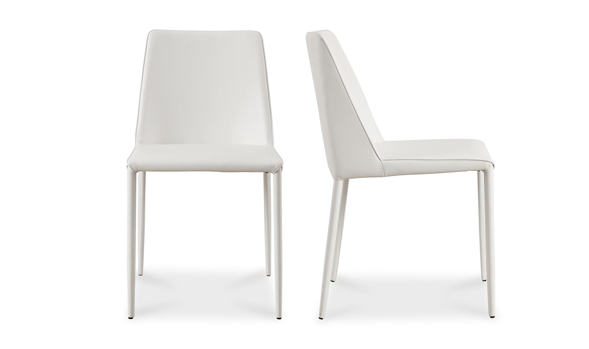 Moe's Nora Modern Dining Chair Set of 2 - White