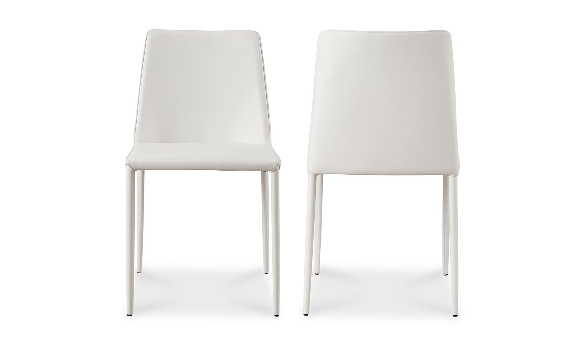 Moe's Nora Modern Dining Chair Set of 2 - White