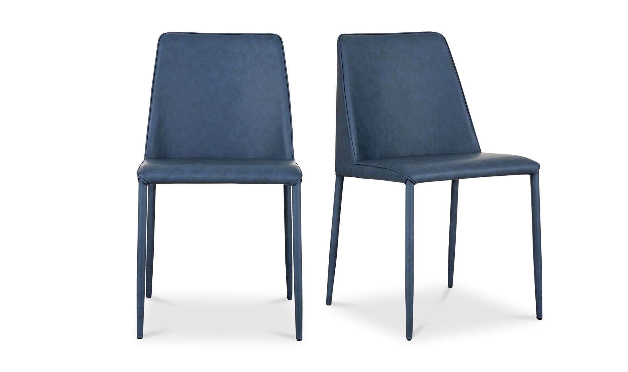 Moe's Nora Modern Dining Chair Set of 2 - Ocean Cavern Gray