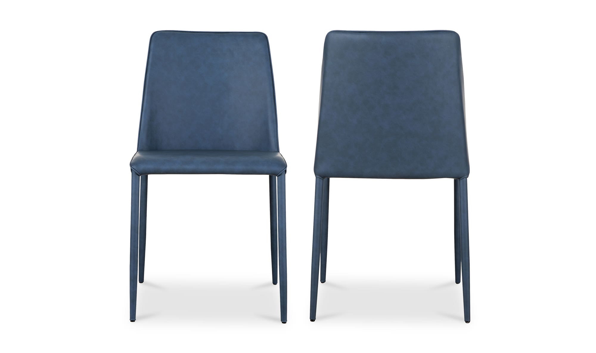 Moe's Nora Modern Dining Chair Set of 2 - Ocean Cavern Gray