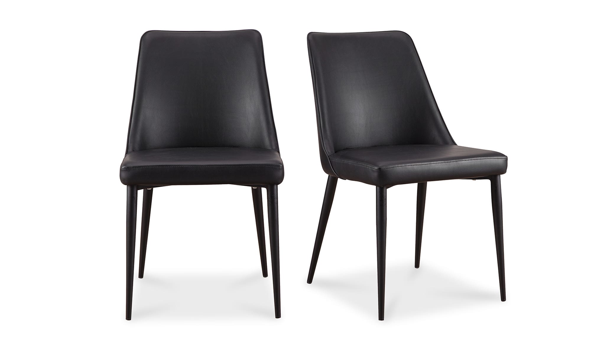 Moe's Lula Contemporary Dining Chair Set of 2 - Black