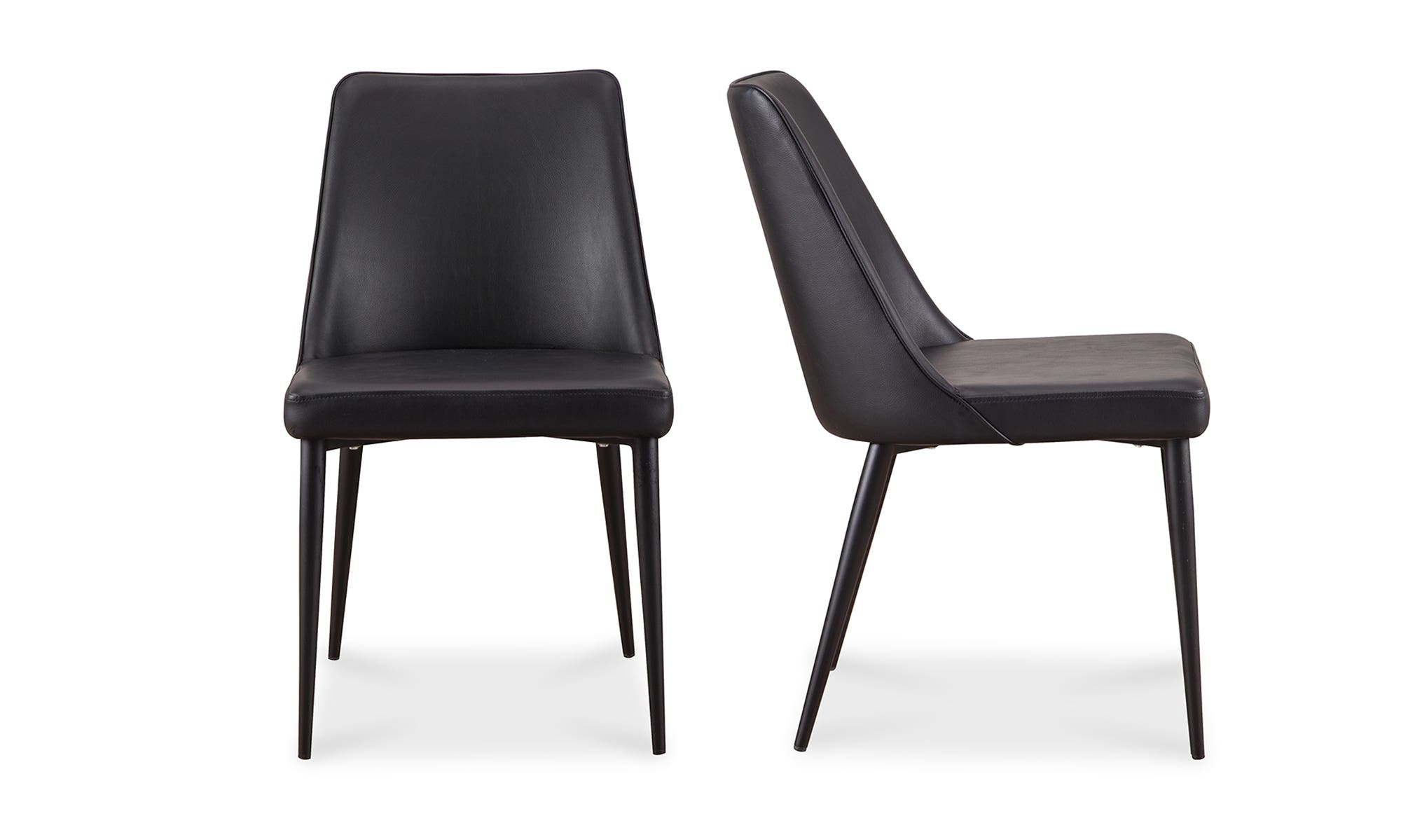 Moe's Lula Contemporary Dining Chair Set of 2 - Black