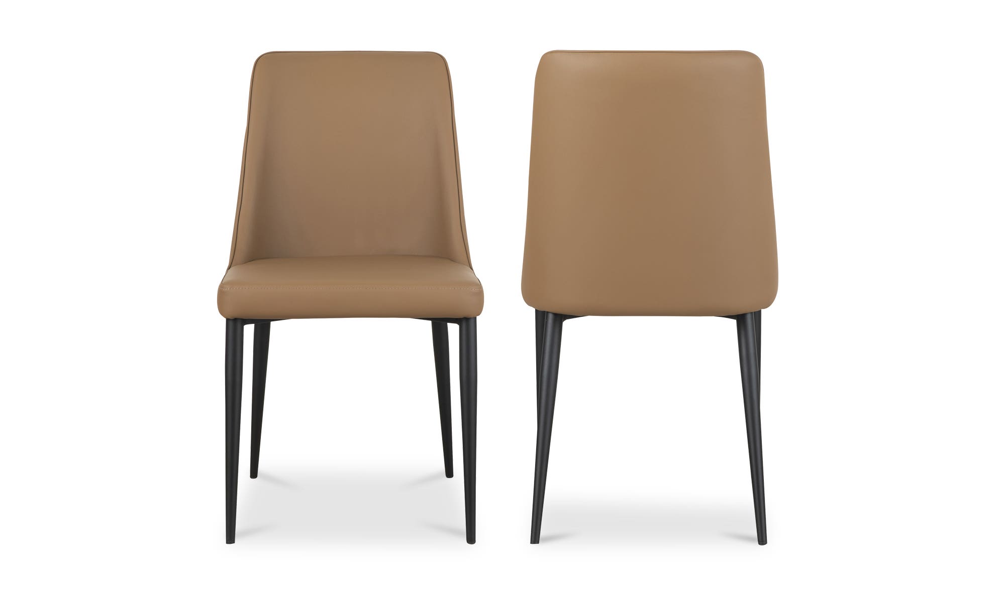 Moe's Lula Contemporary Dining Chair Set of 2 - Cool Tan