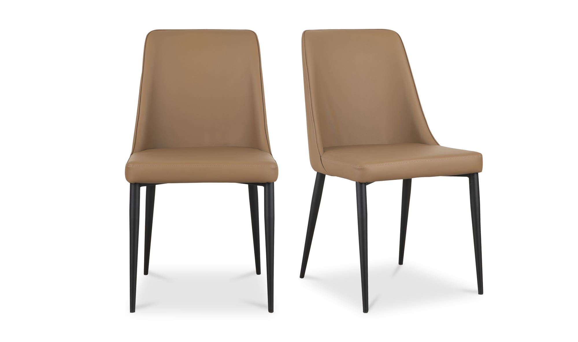 Moe's Lula Contemporary Dining Chair Set of 2 - Cool Tan