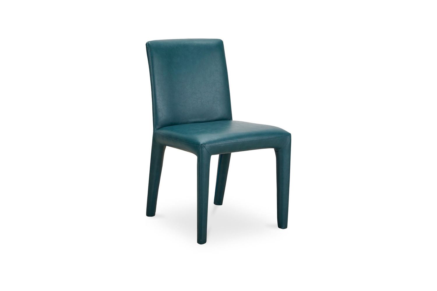 Moe's Monte Contemporary Dining Chair Set of 2 - Teal, Vegan Leather